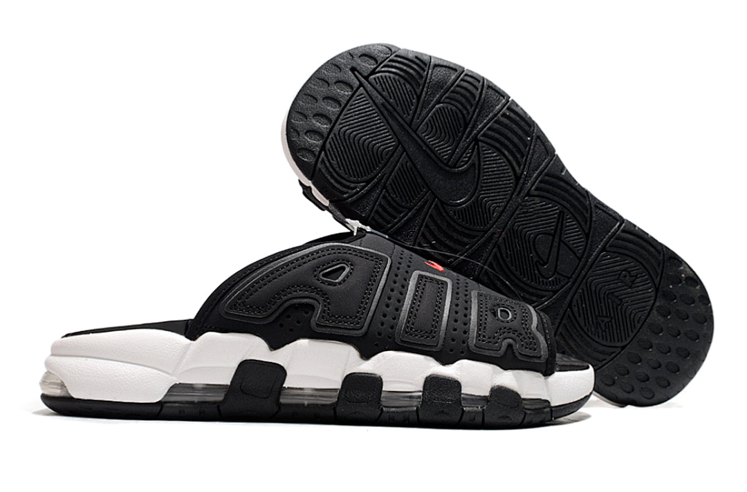 Nike Air More Uptempo Slides Black Red FB7808-001