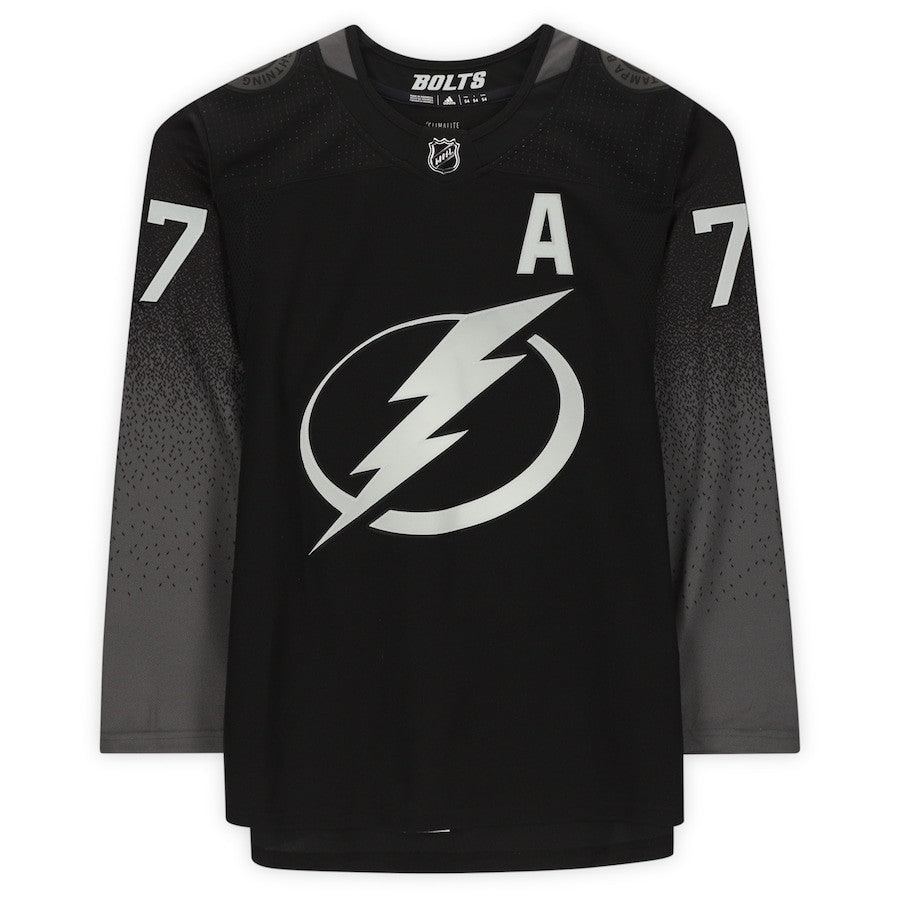 Victor Hedman 77 Signed Tampa Bay Lightning Autographed Alternate Jersey - Black