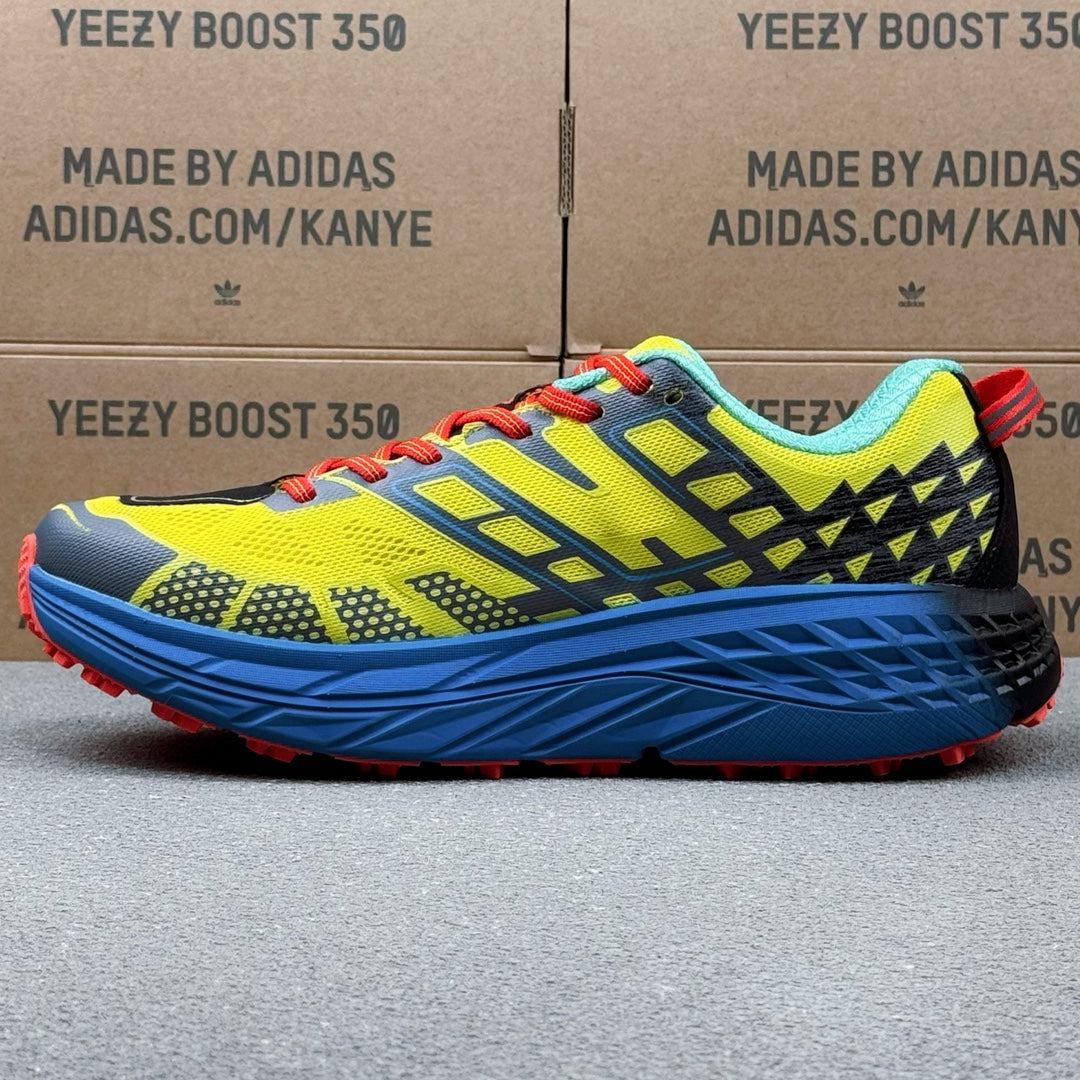 Hoka Speedgoat 2 Bright Yellow | Fluorescent Blue
