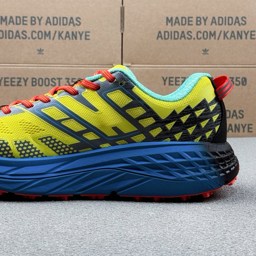 Hoka Speedgoat 2 Bright Yellow | Fluorescent Blue