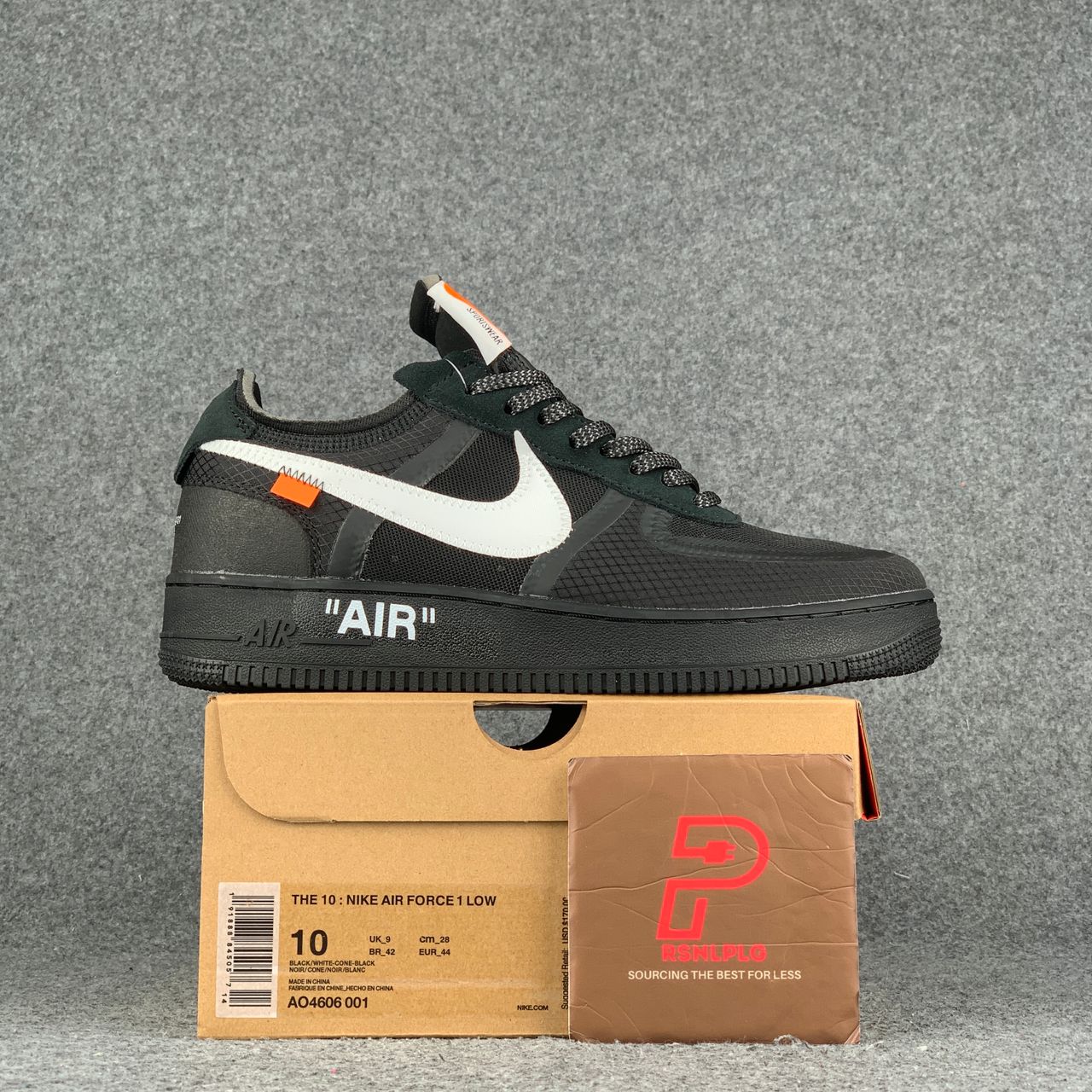 Off-White x Air Force 1 Low 'Black' Shoe