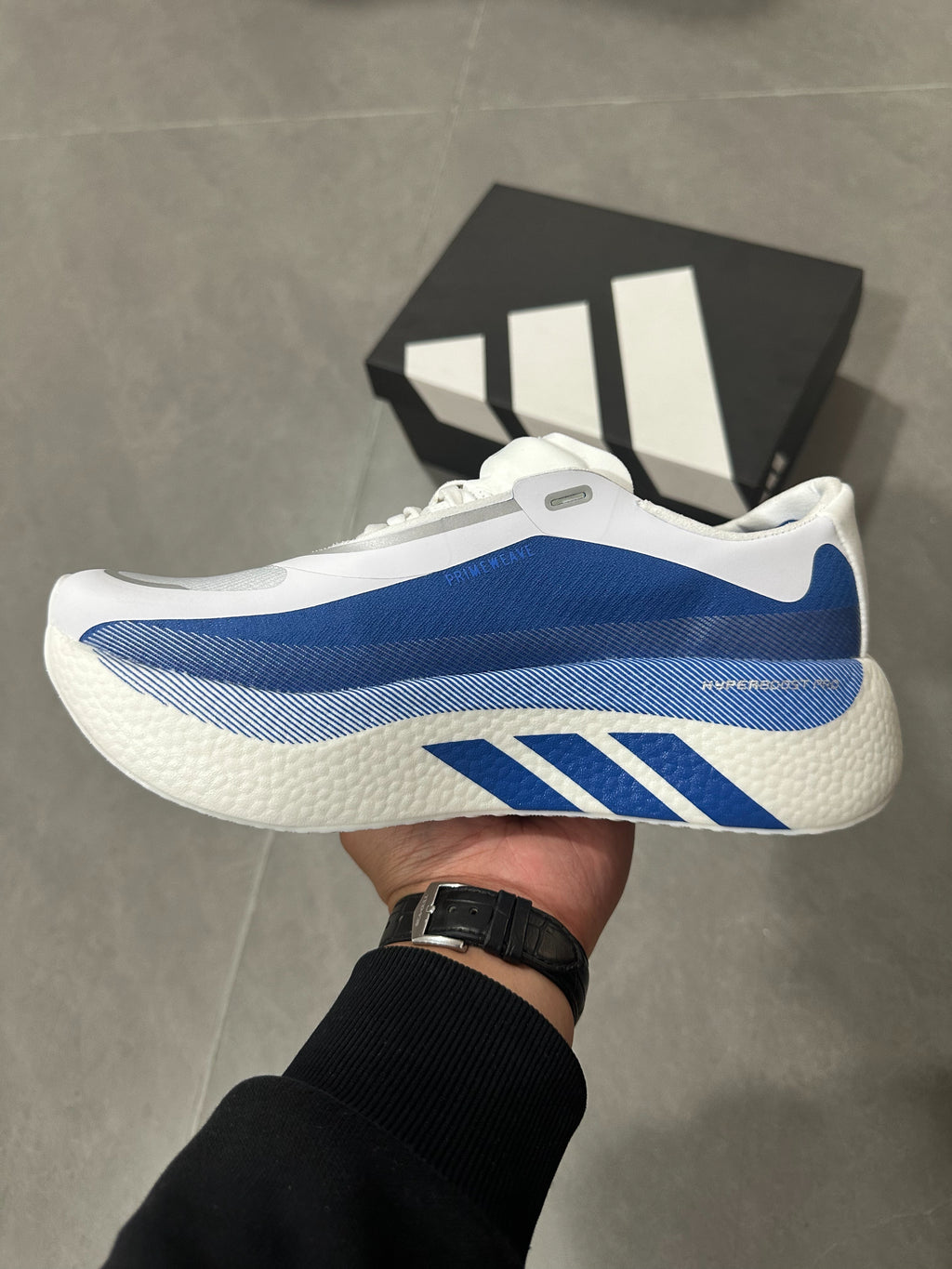 Adidas HYPERBOOST EDGE Running Shoes Blue | White