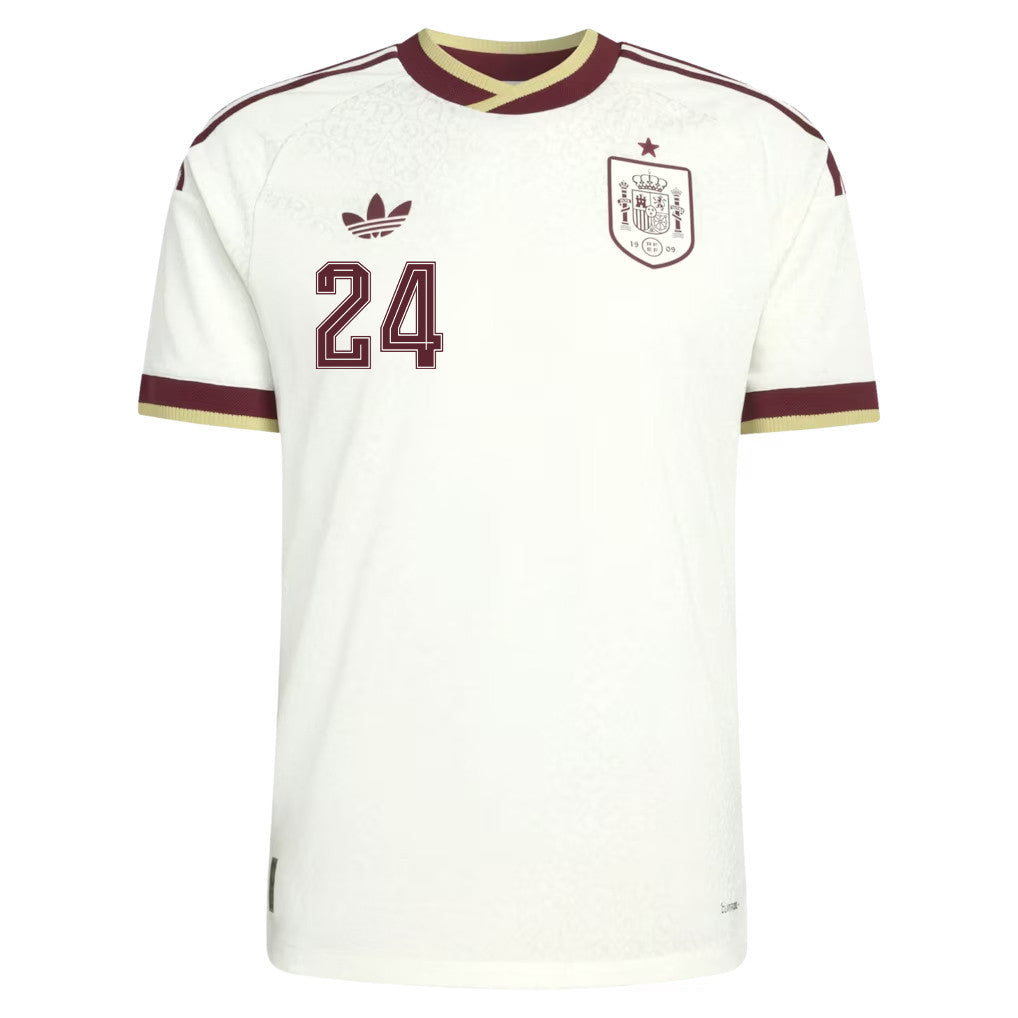 Marc Cucurella 24 Spain National Team 2026 Away Jersey - White, Men