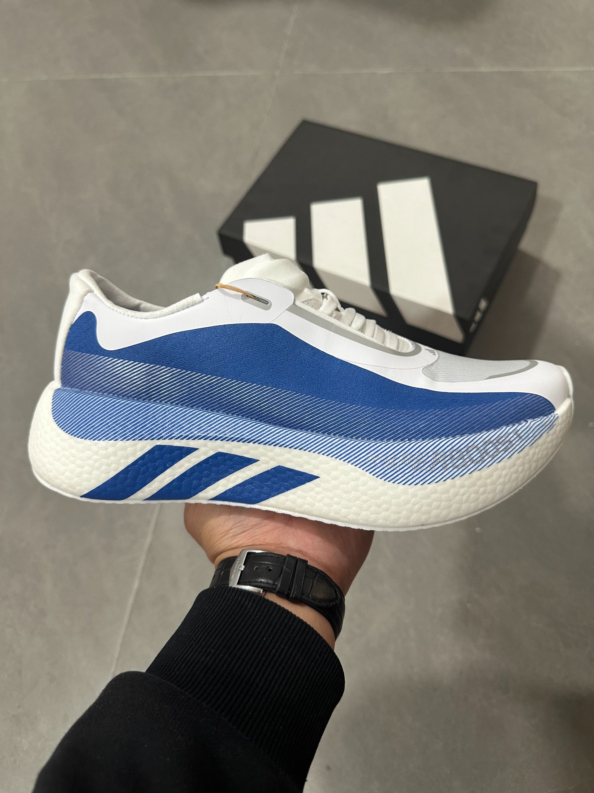 Adidas HYPERBOOST EDGE Running Shoes Blue | White