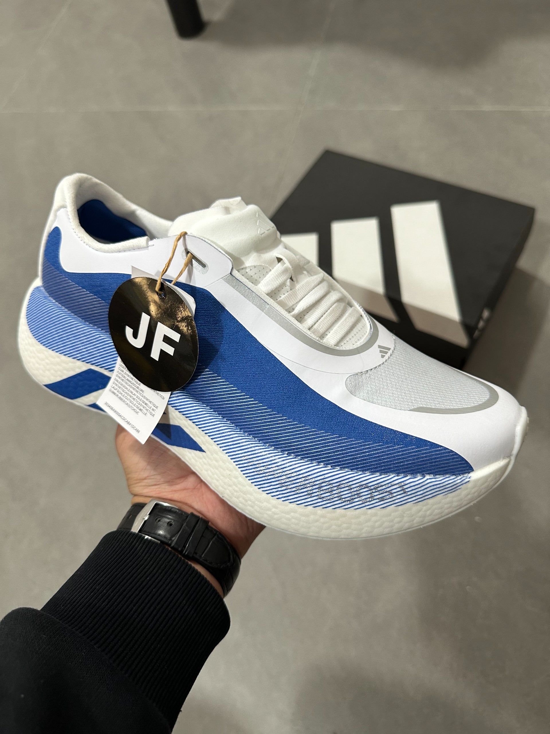 Adidas HYPERBOOST EDGE Running Shoes Blue | White