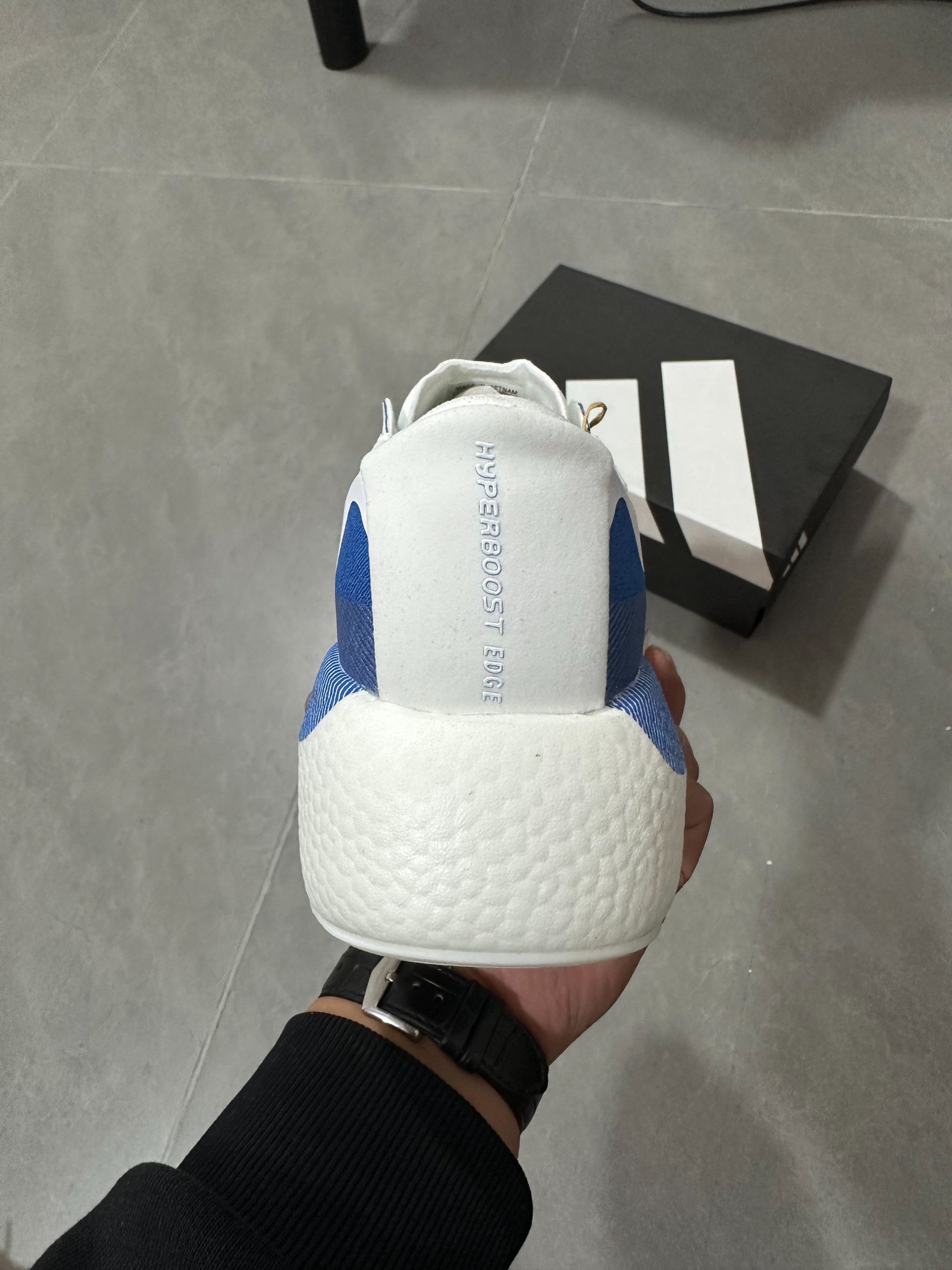 Adidas HYPERBOOST EDGE Running Shoes Blue | White