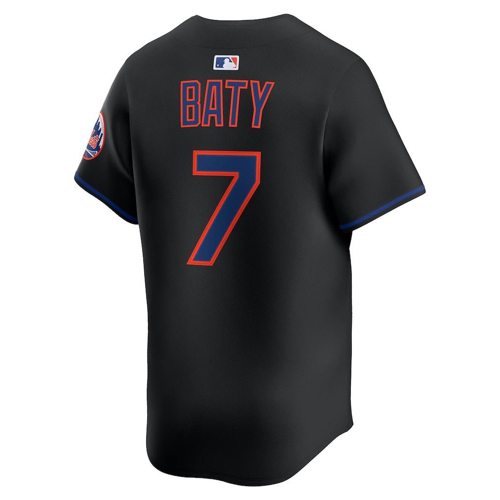 Brett Baty 7 New York Mets Alternate Limited Men Jersey - Black
