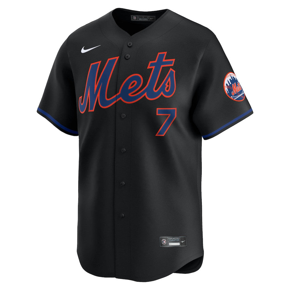 Brett Baty 7 New York Mets Alternate Limited Men Jersey - Black