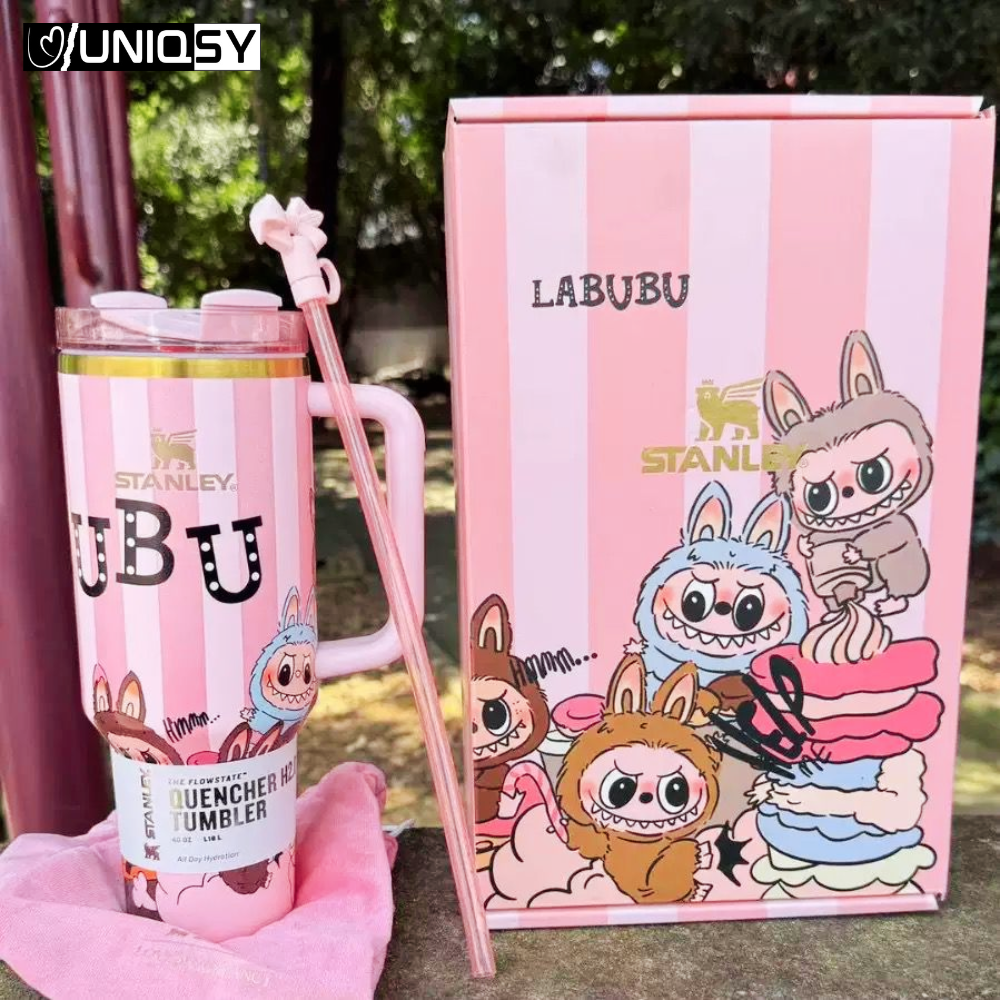 Stanley Labubu Pink 40 OZ Tumbler - Limited Edition
