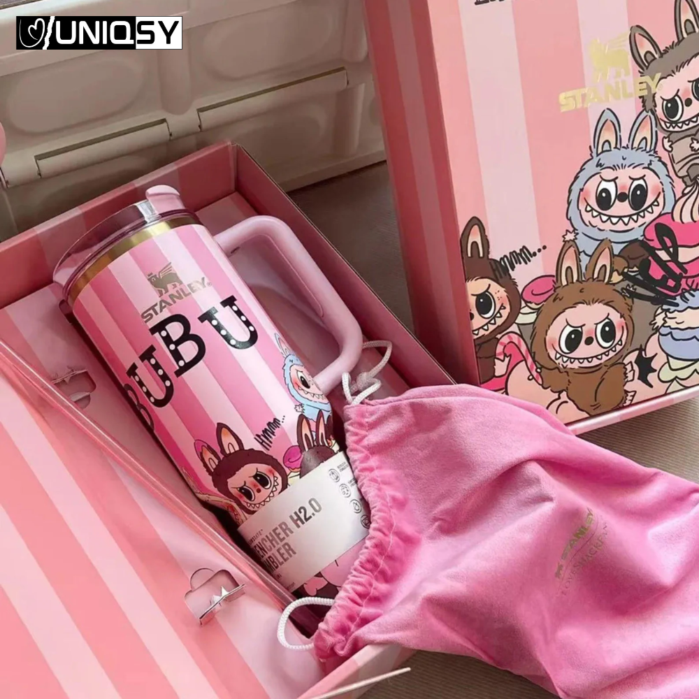 Stanley Labubu Pink 40 OZ Tumbler - Limited Edition