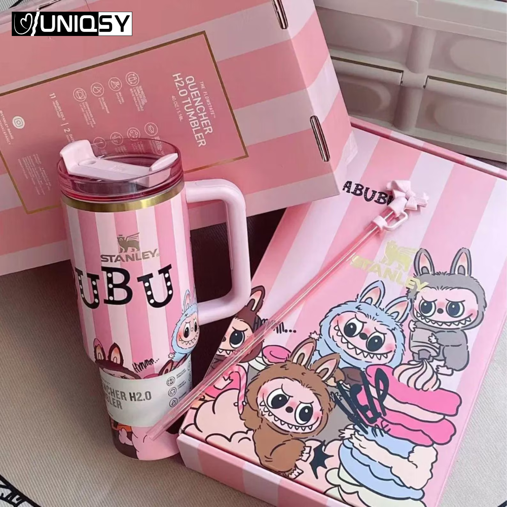 Stanley Labubu Pink 40 OZ Tumbler - Limited Edition