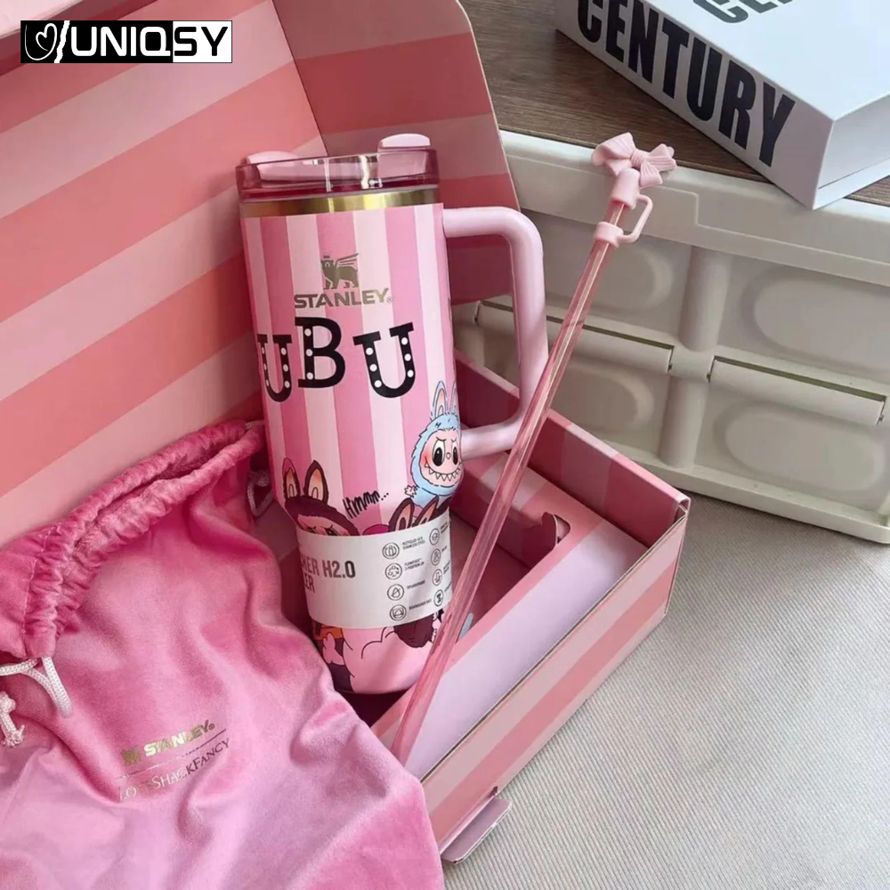 Stanley Labubu Pink 40 OZ Tumbler - Limited Edition