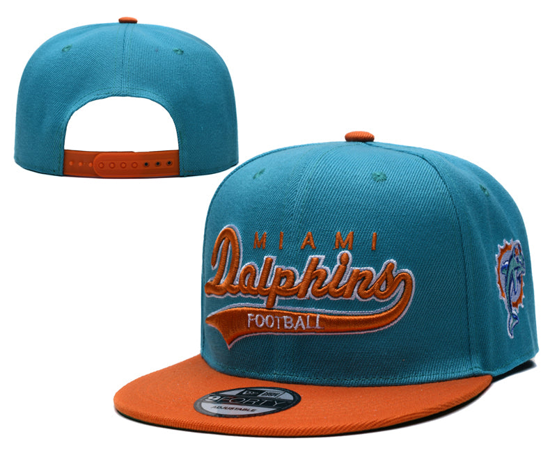 Miami Dolphins Script Logo Two Tone Snapback Cap New Era 9FIFTY
