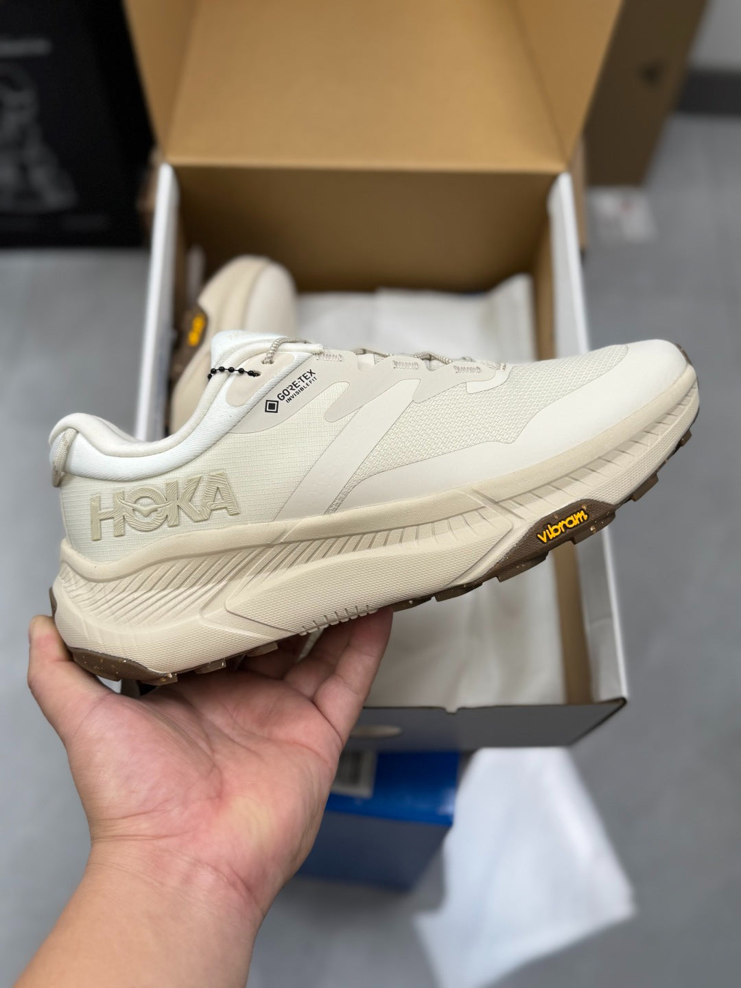 Hoka Transport GTX Light apricot | Light khaki