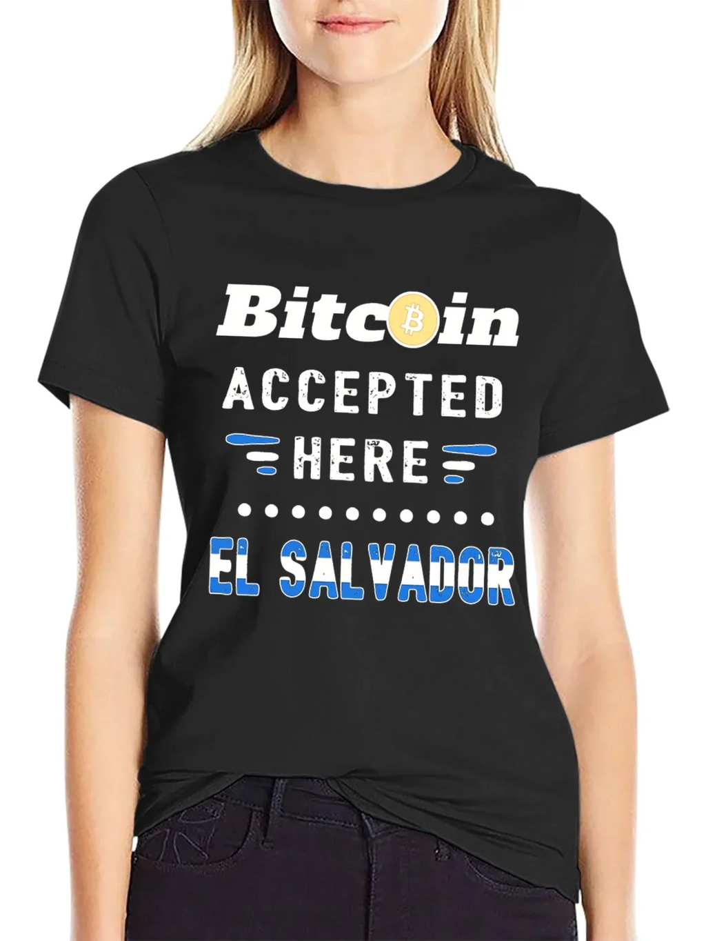 Bitcoin Accepted Here El Salvador T-Shirt