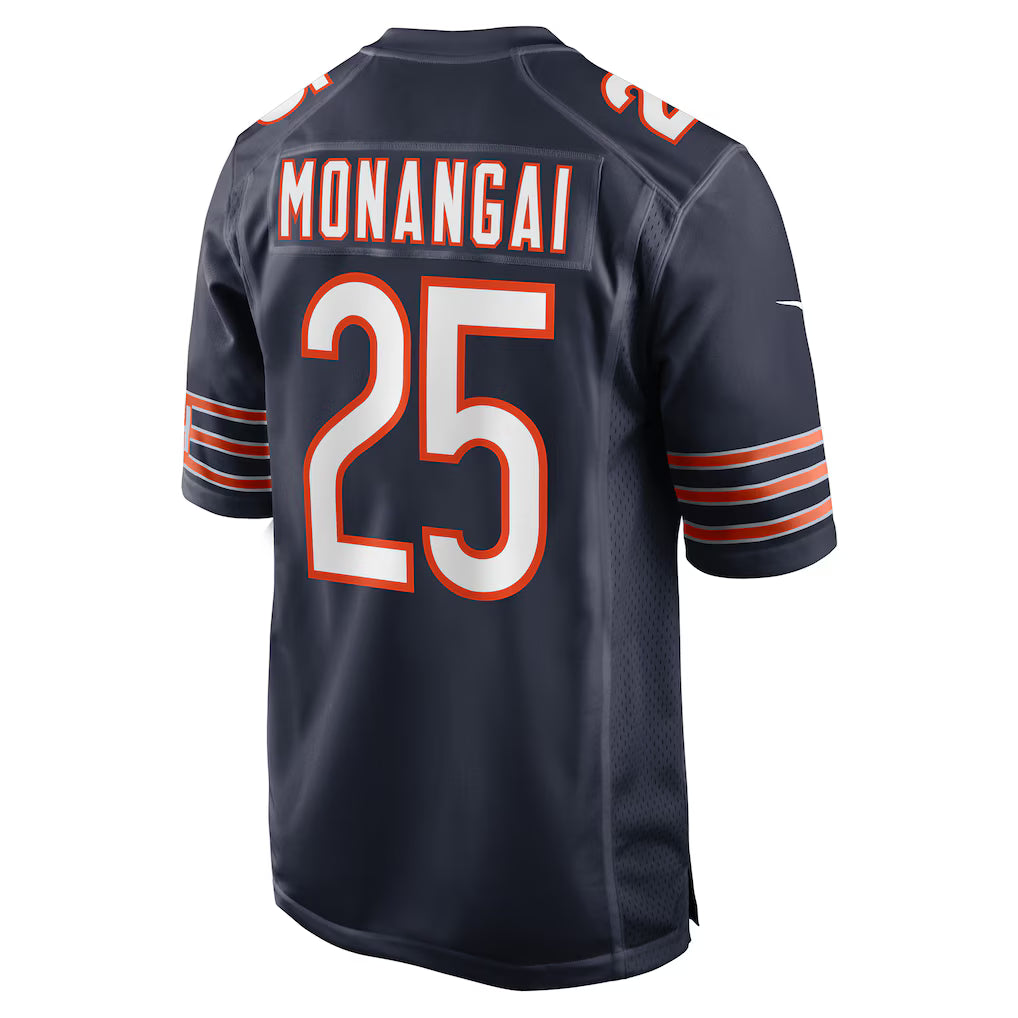 Men's Nike Kyle Monangai Navy Chicago Bears Navy Game Jersey