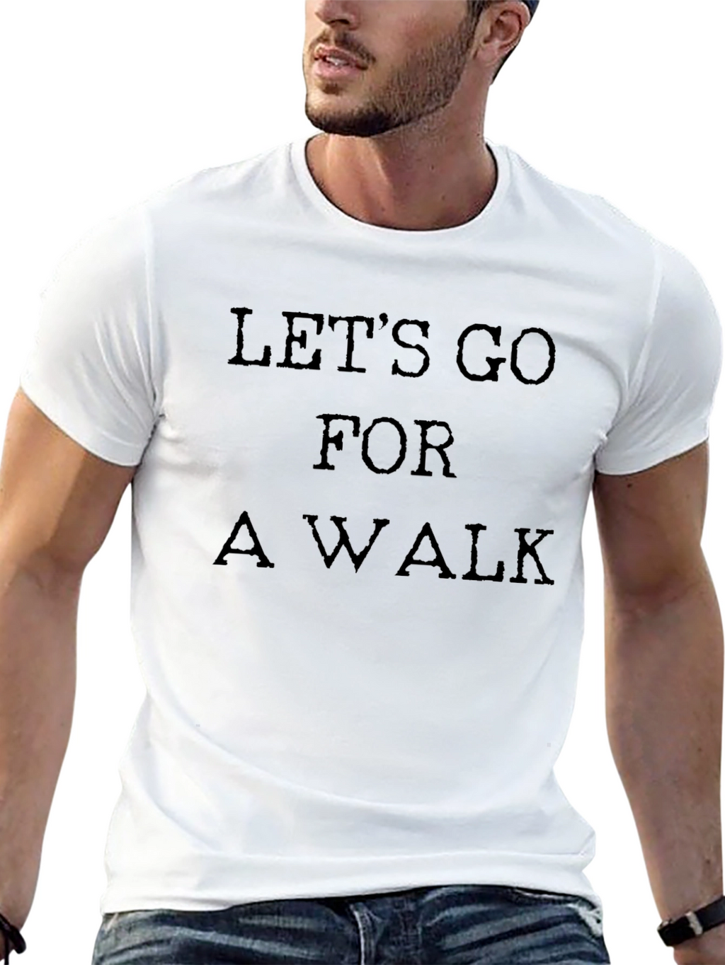 Lets Go For a Walk Black T-Shirt
