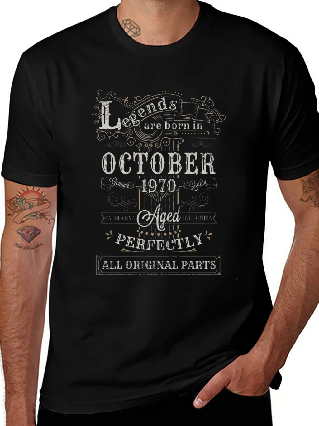 Legends Born in October 1970 T-Shirt