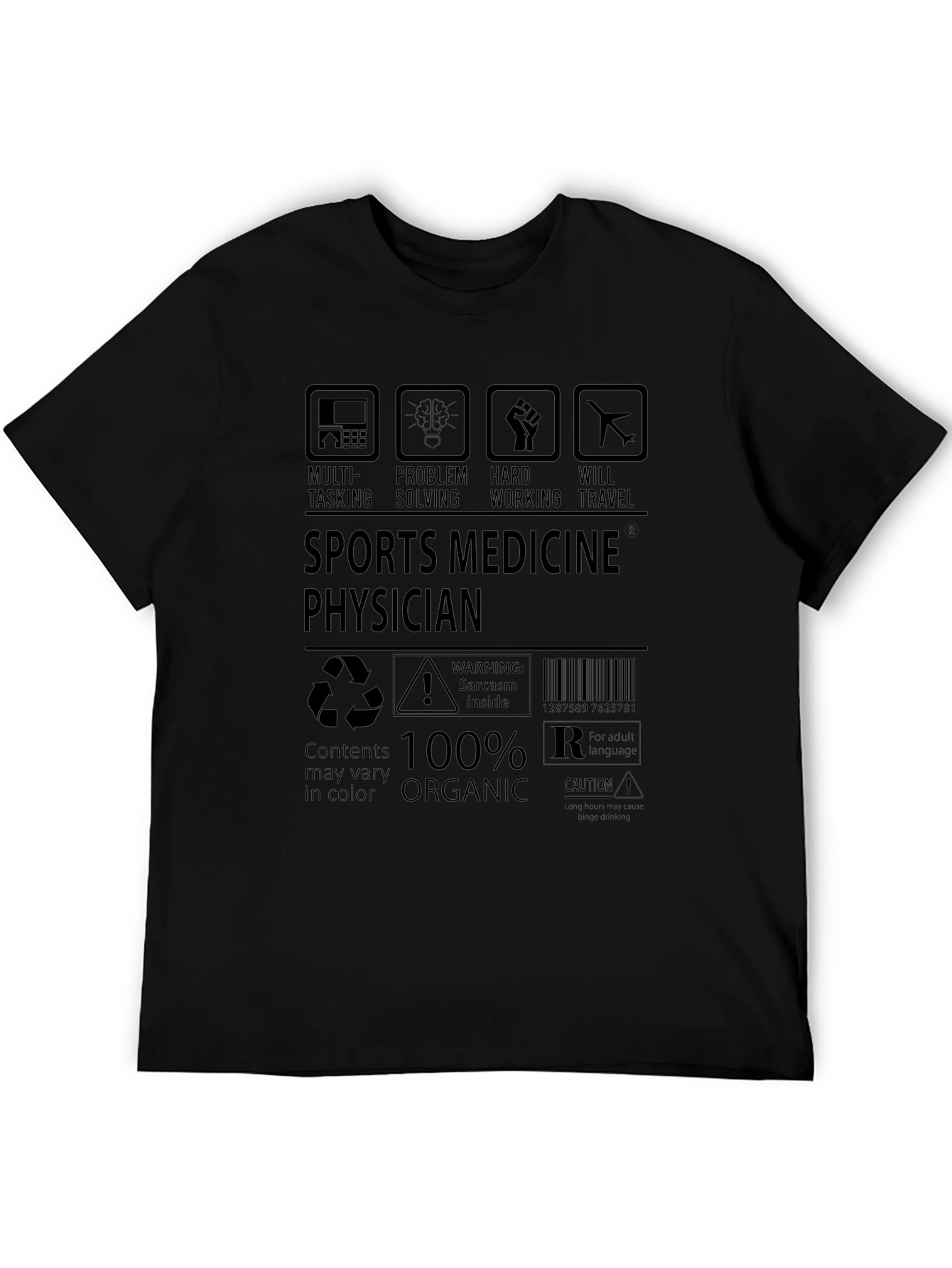 Sports Medicine Physician 100% Organic T-Shirt
