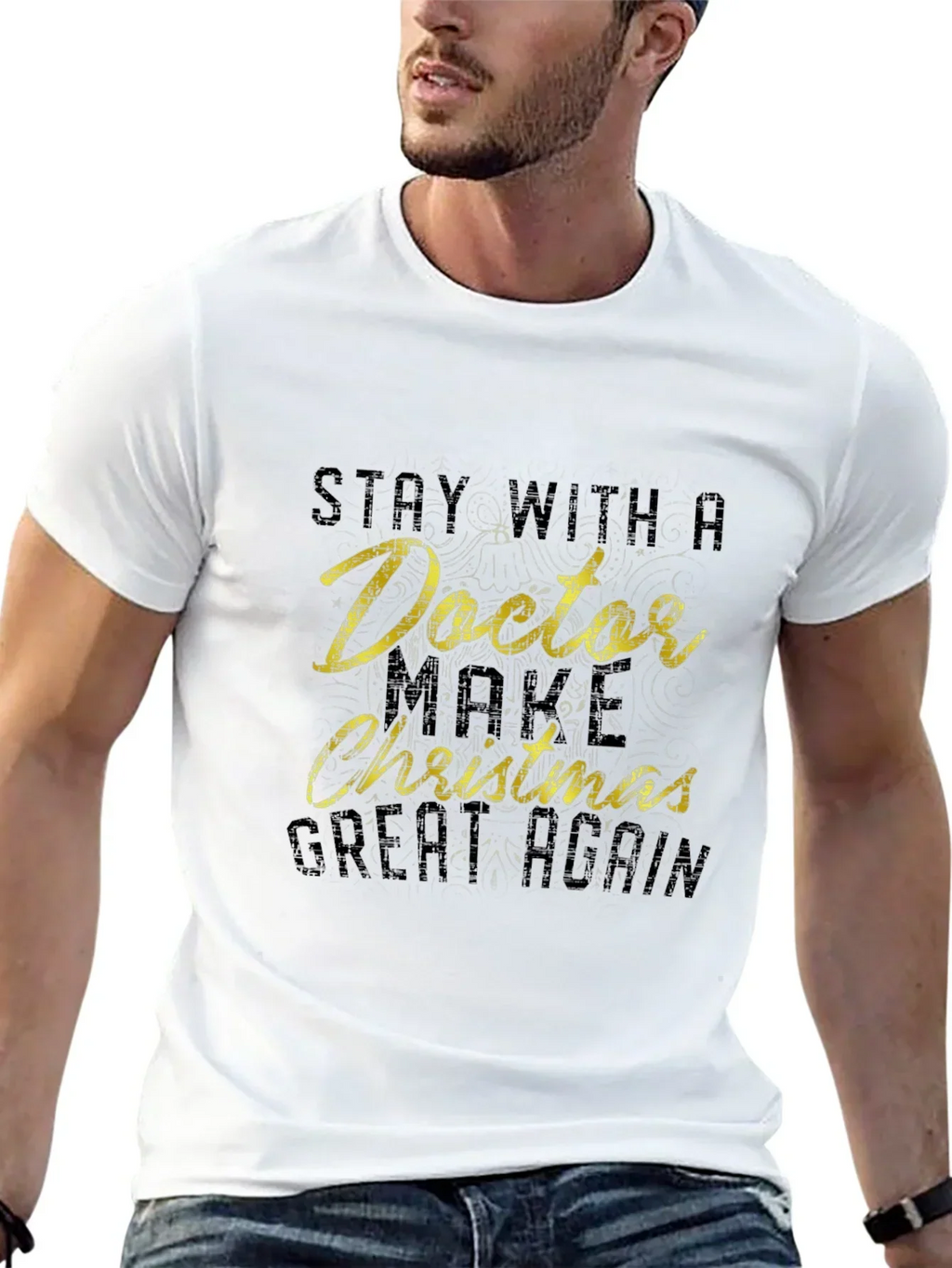 Stay with Doctor Christmas T-Shirt