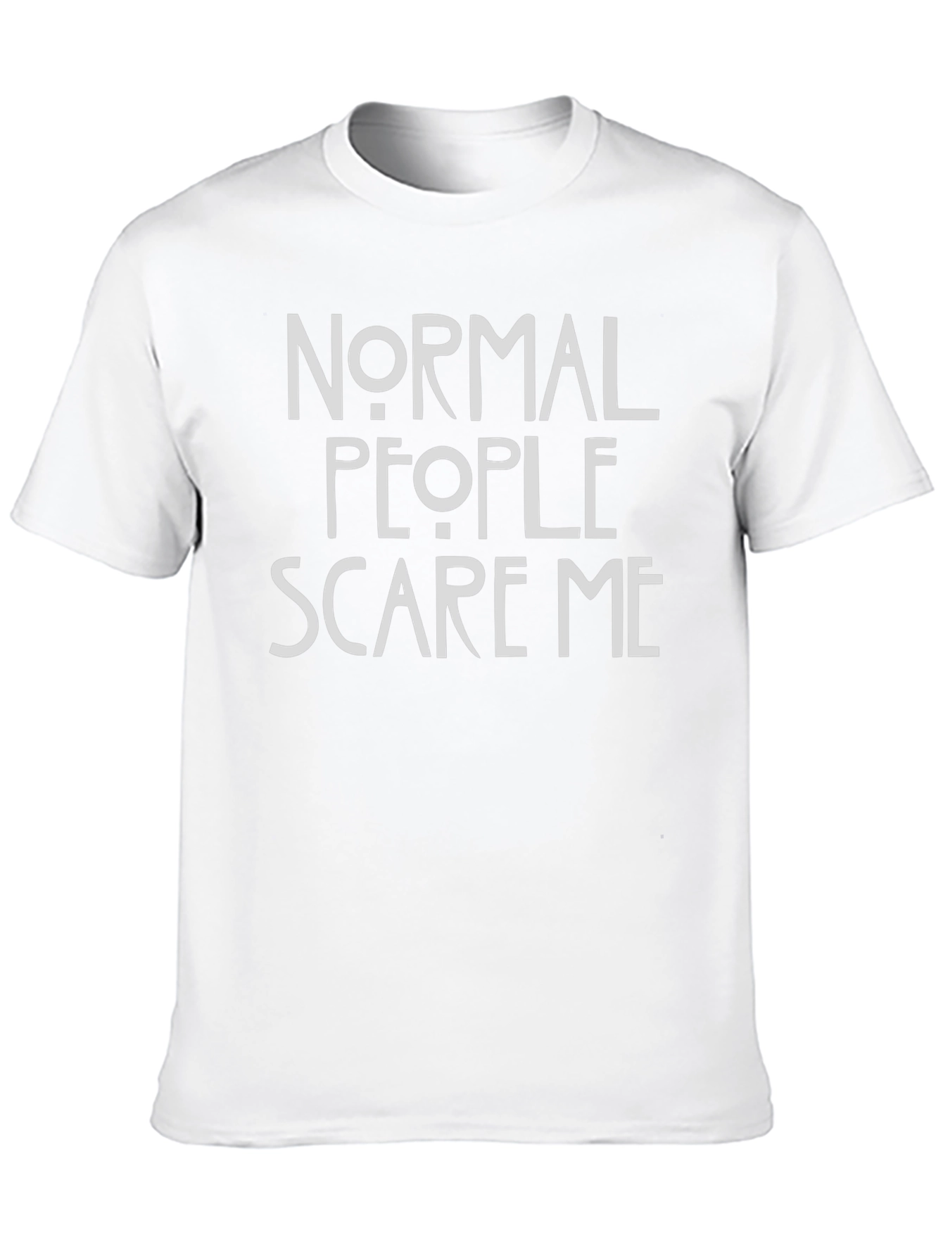 Normal People Scare Me Graphic Tee - Black Cotton T-Shirt