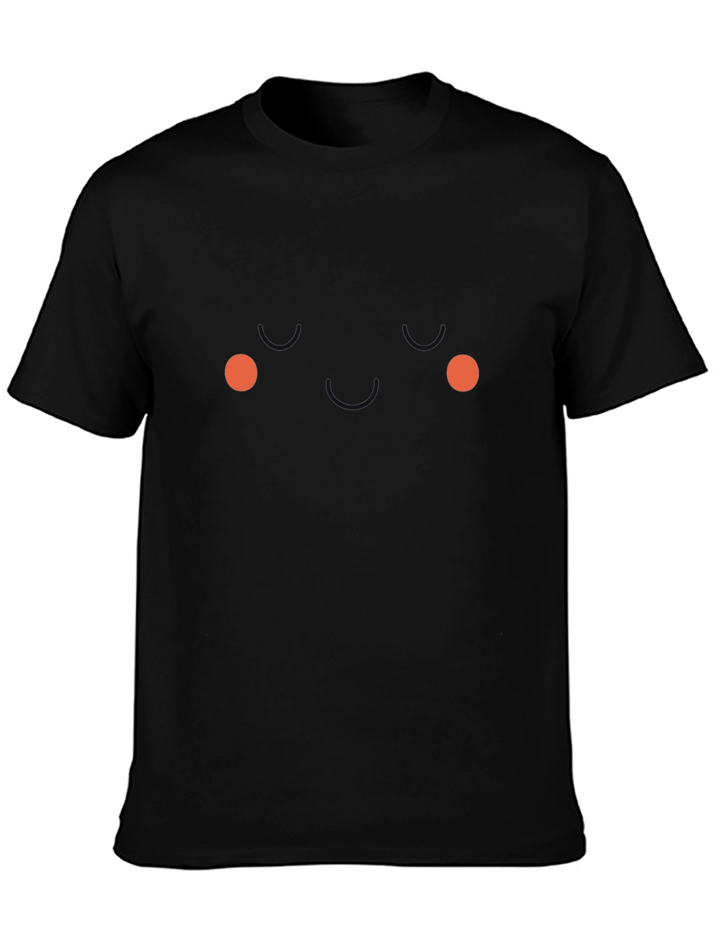 Funny Face Graphic Tee - Black Novelty T-Shirt