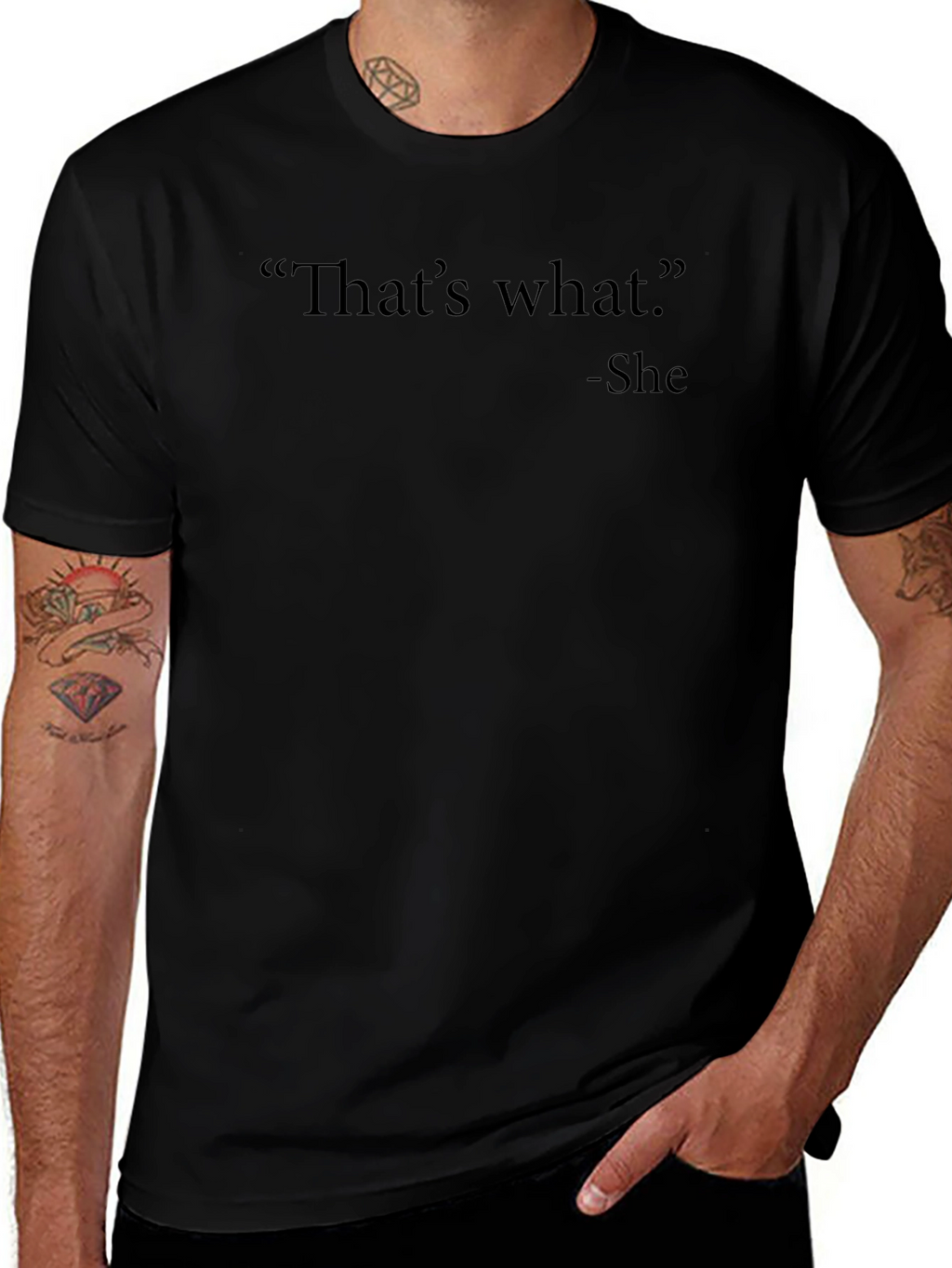 Thats What She Said Mens Black T-Shirt