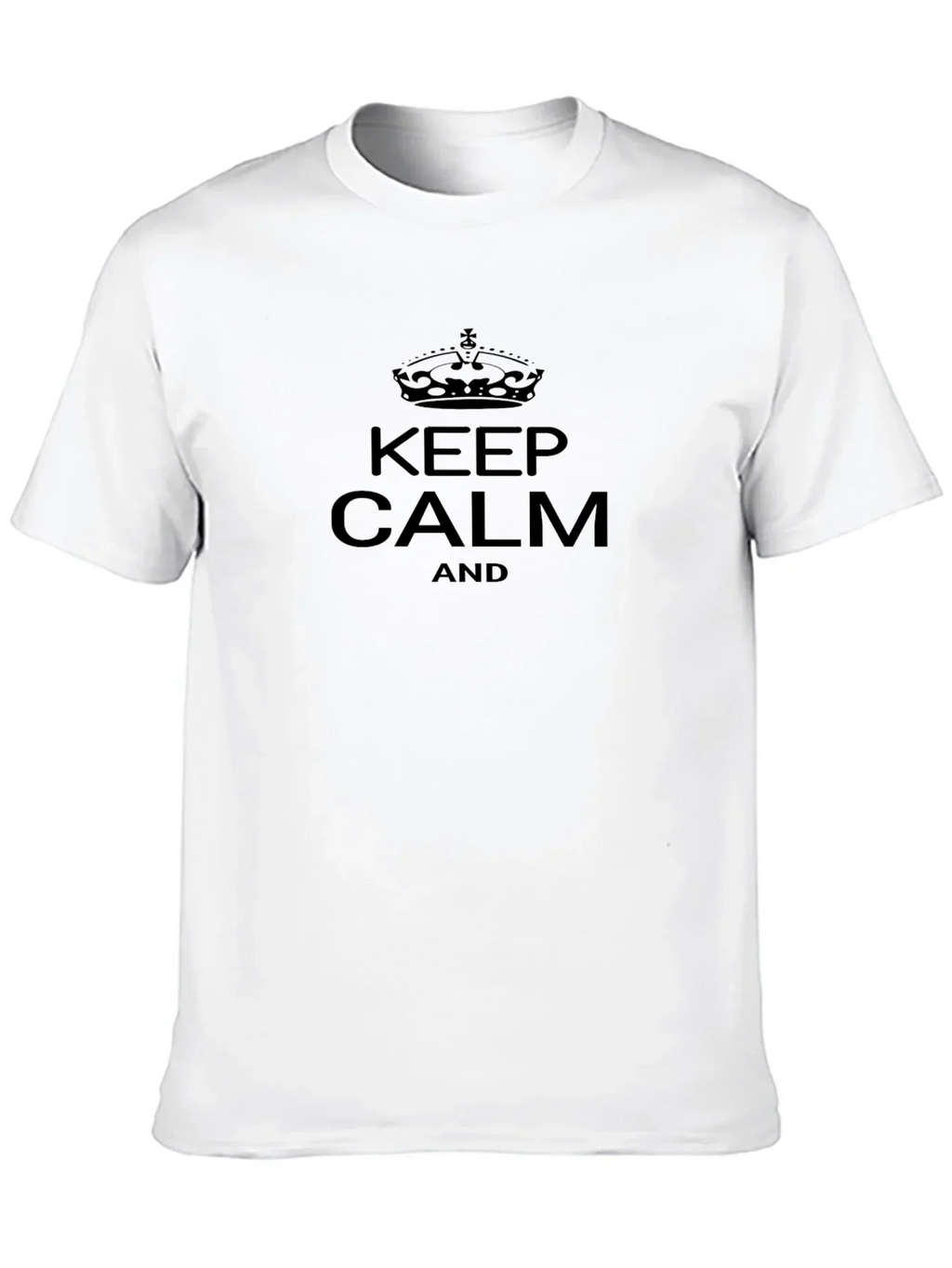 Keep Calm Graphic Tee - Classic Black T-Shirt