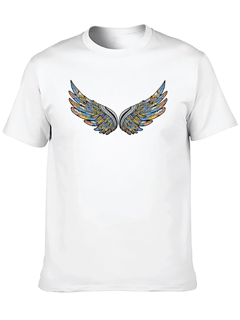 Wings Graphic Black T-Shirt
