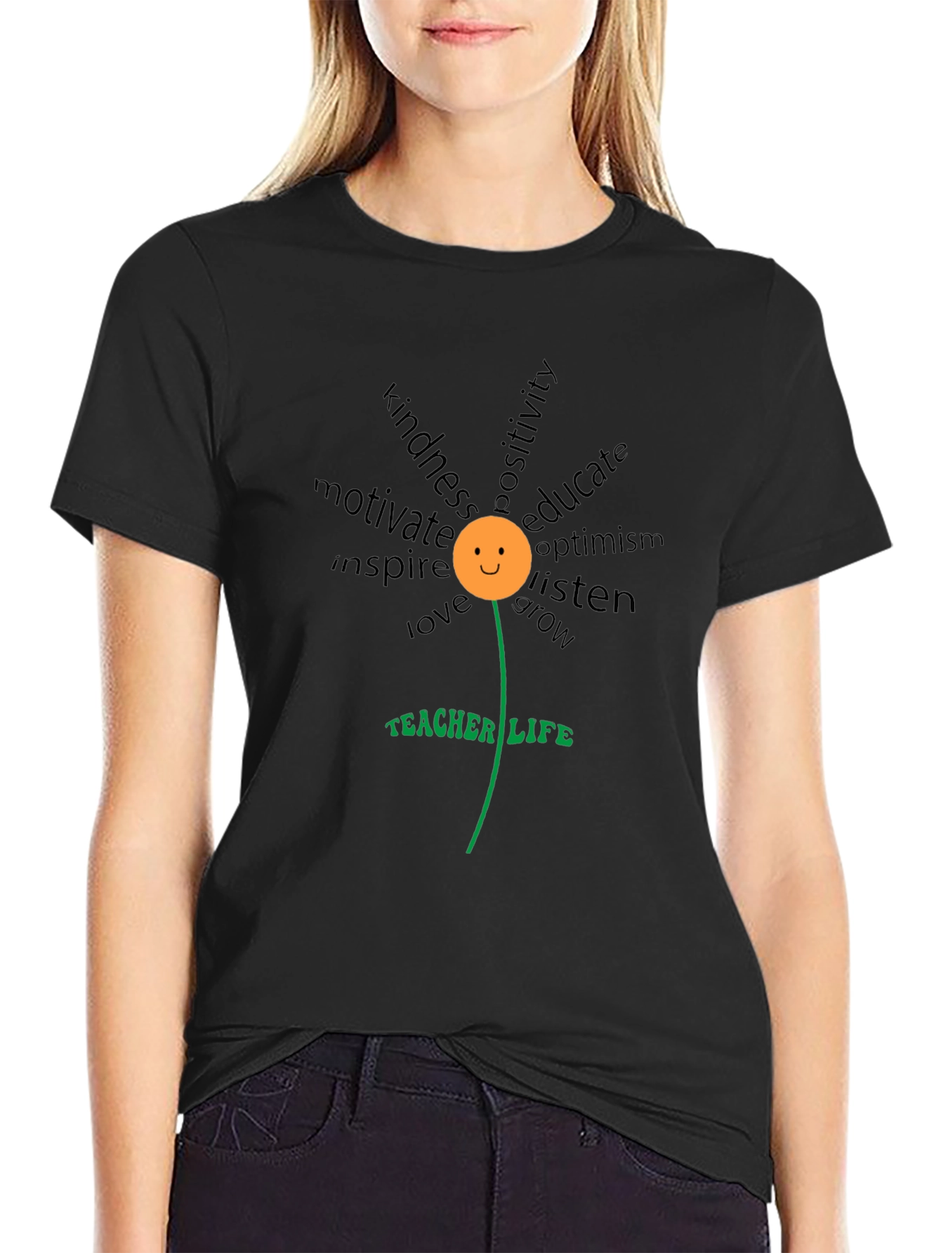 Teacher Life Floral T-Shirt - Inspire & Educate