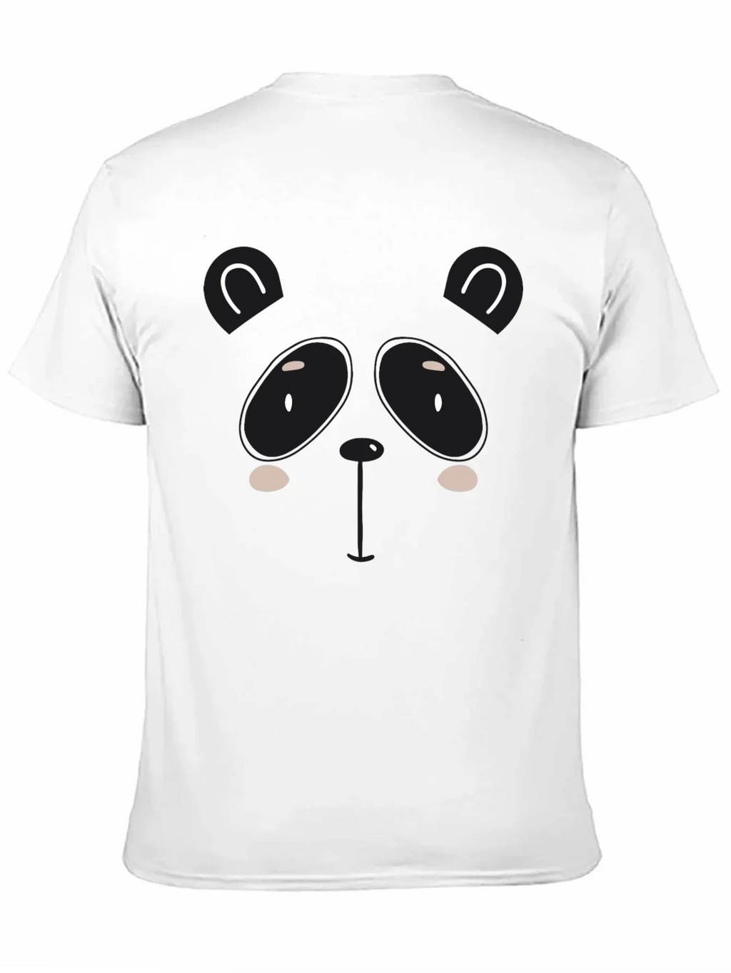 Cute Panda Graphic Black T-Shirt