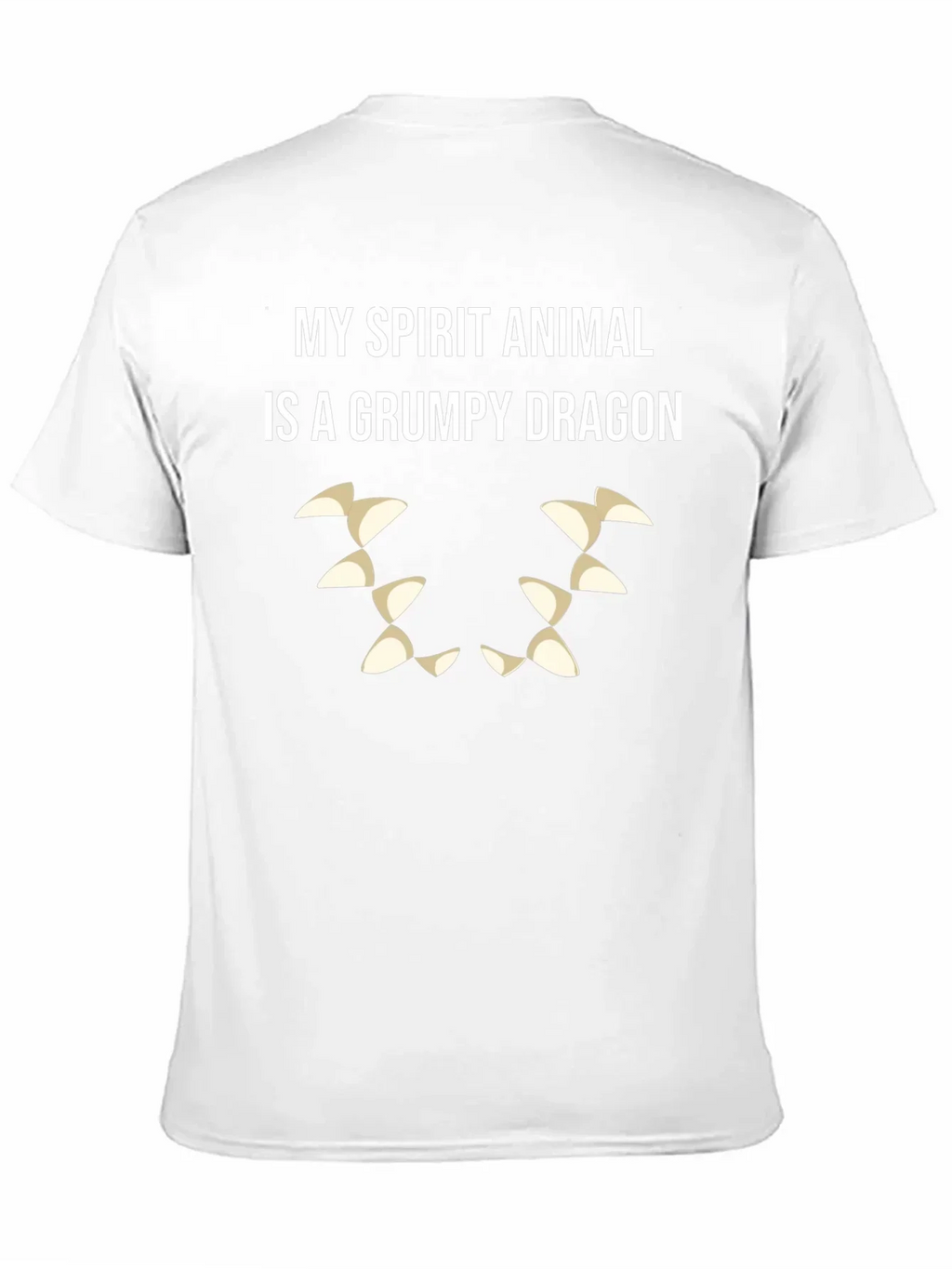Grumpy Dragon Spirit Animal T-Shirt - Black