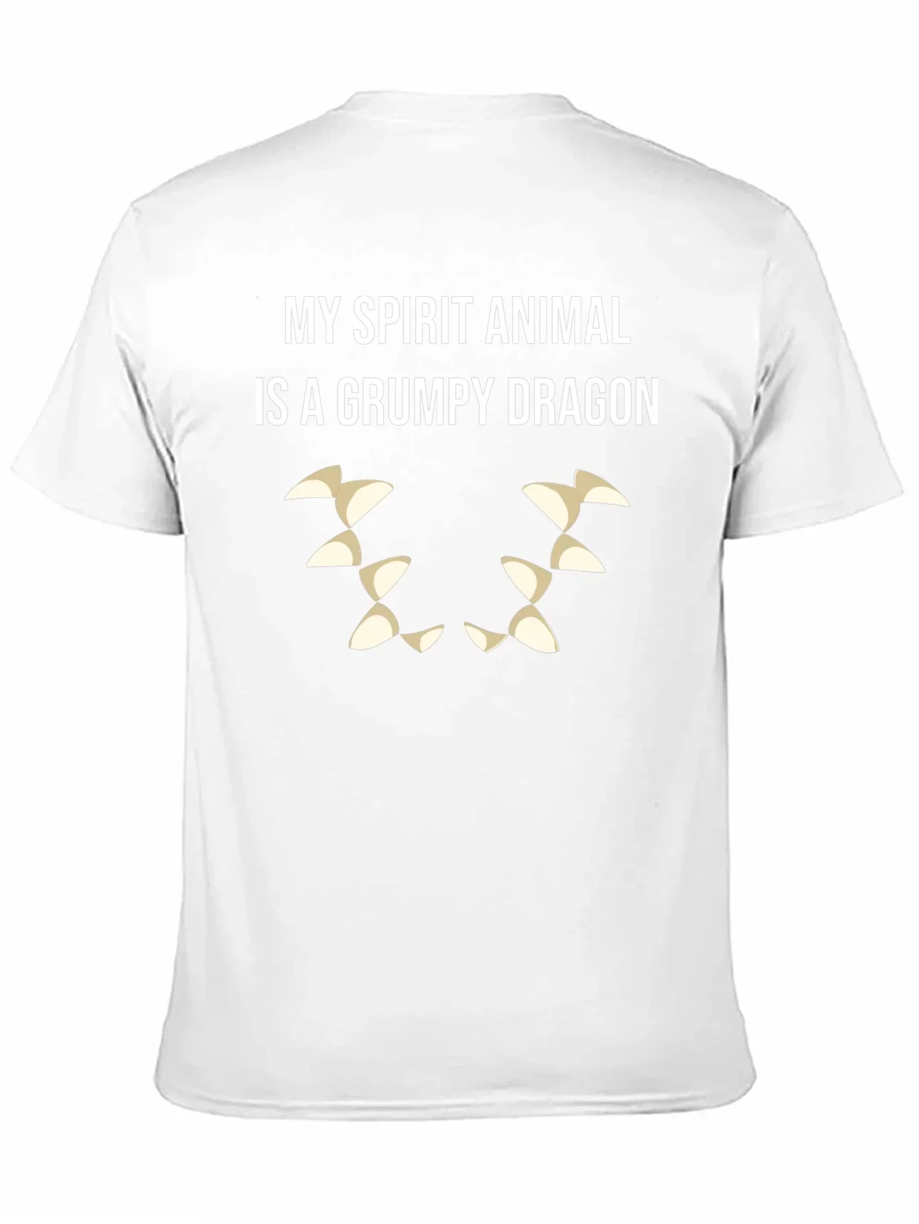 Grumpy Dragon Spirit Animal T-Shirt - Black