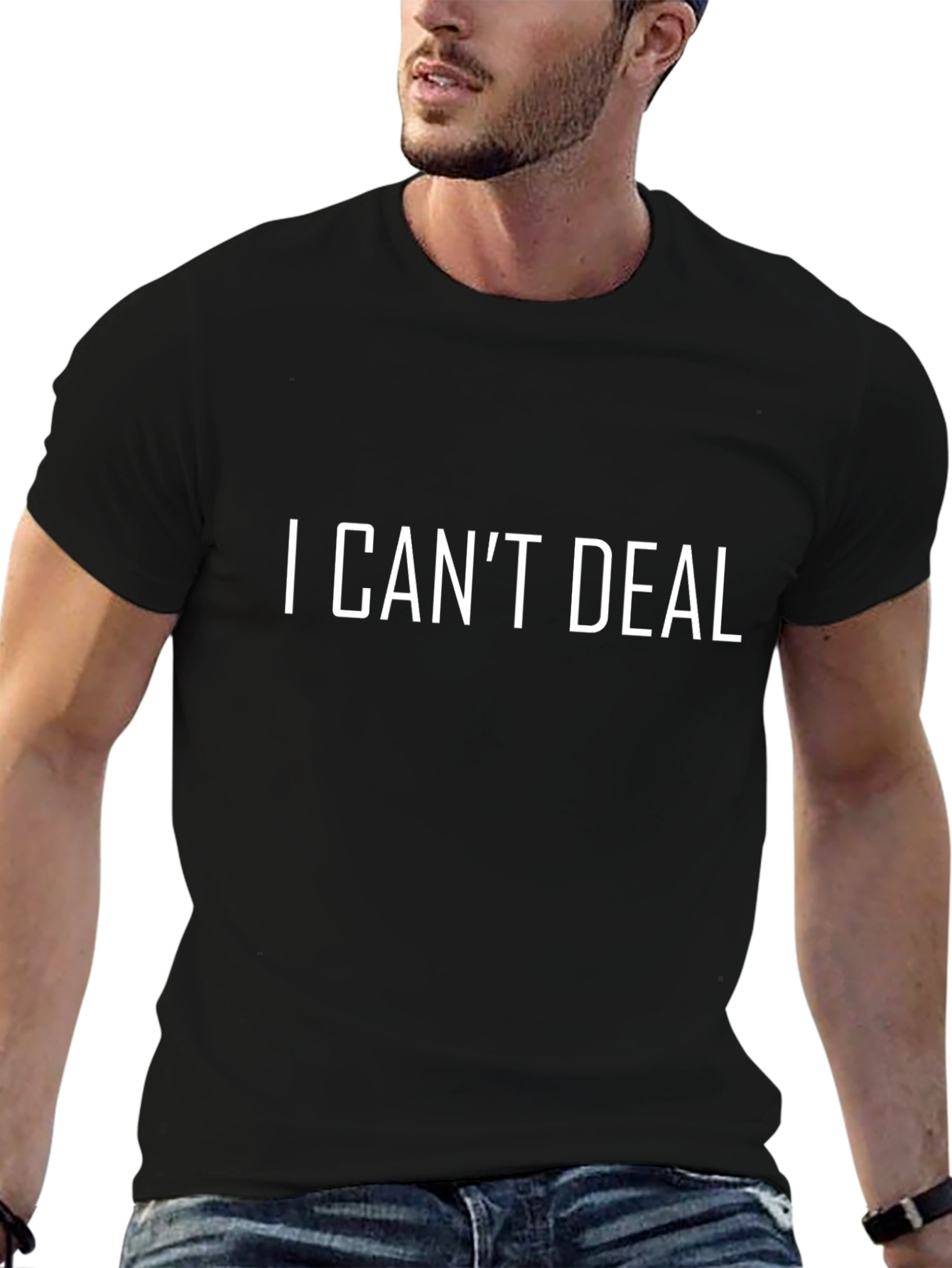 I Cant Deal Graphic Tee - Mens Black T-Shirt