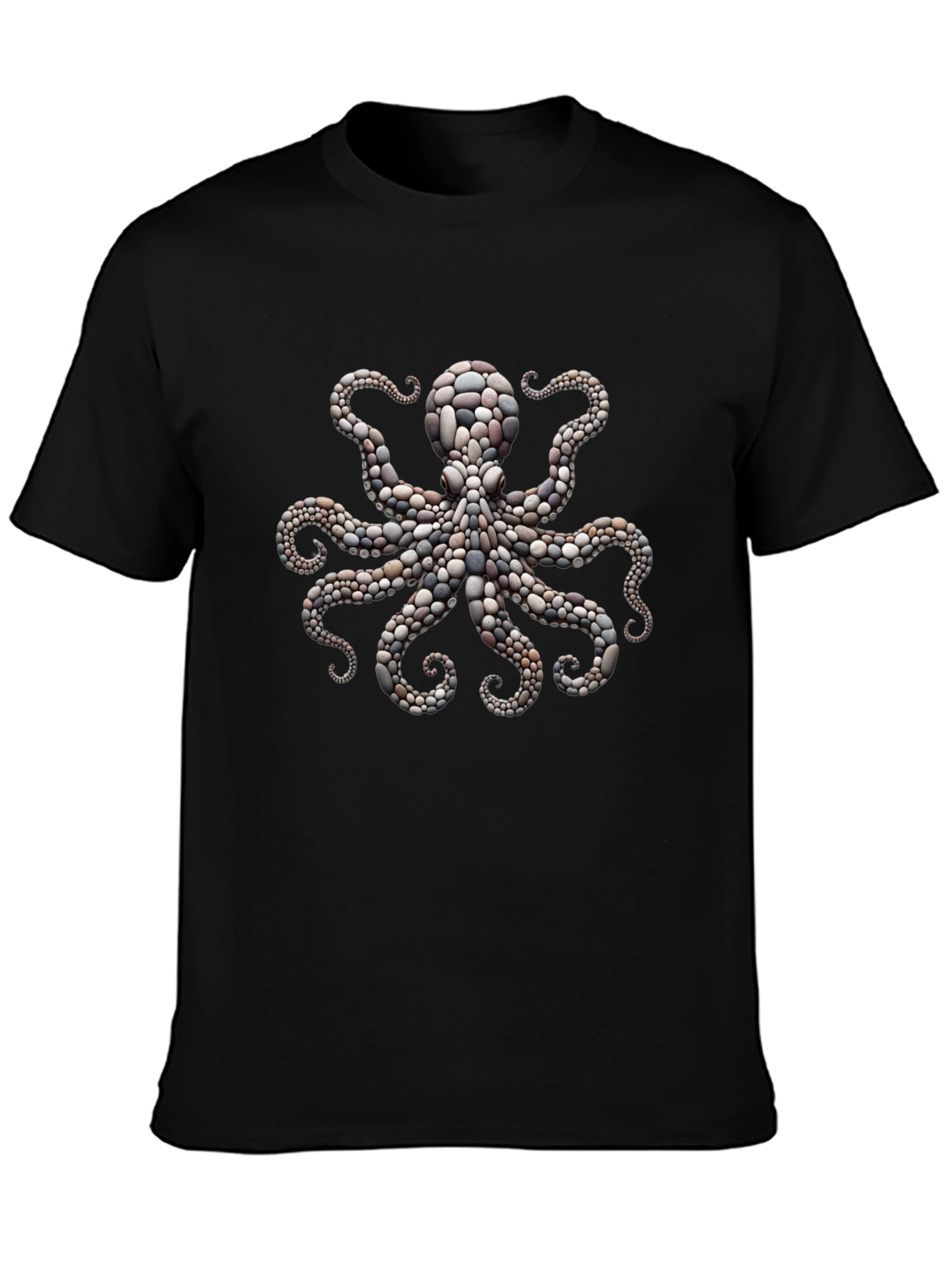 Octopus Stone Art Graphic Tee - Premium Comfort