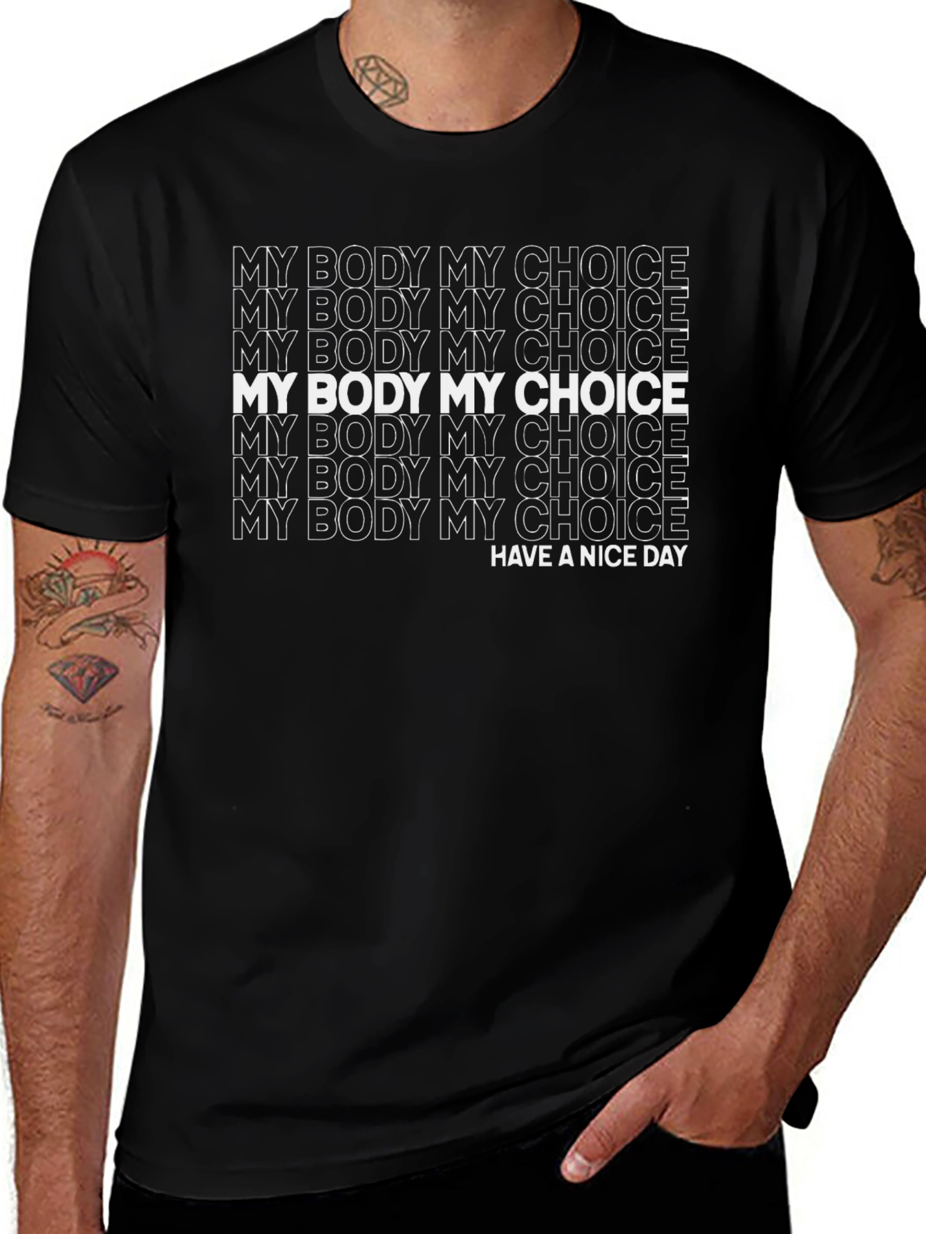 My Body My Choice Graphic T-Shirt - Pro Choice Activism Tee