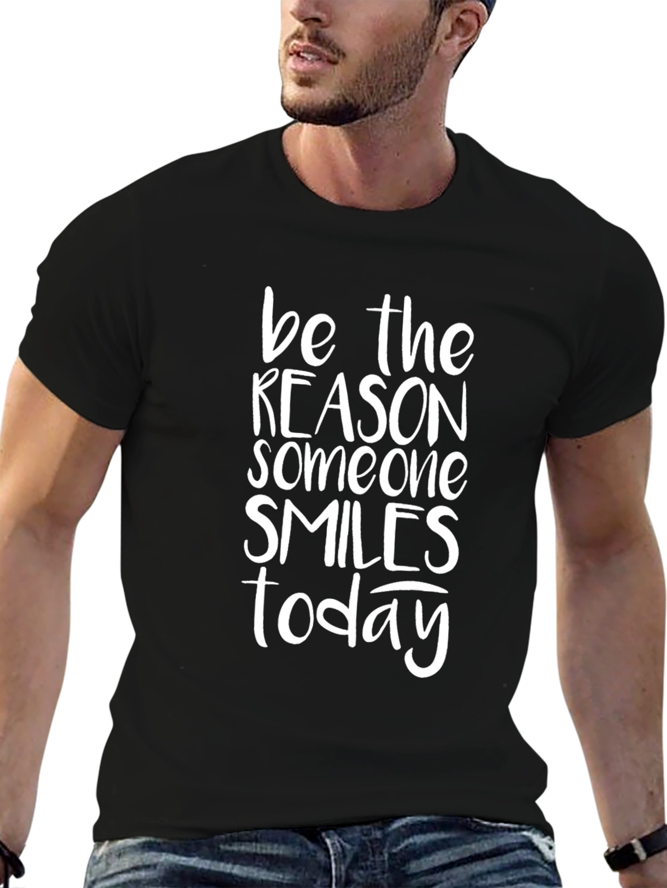 Inspirational Graphic Tee - Be the Reason Someone Smiles Today