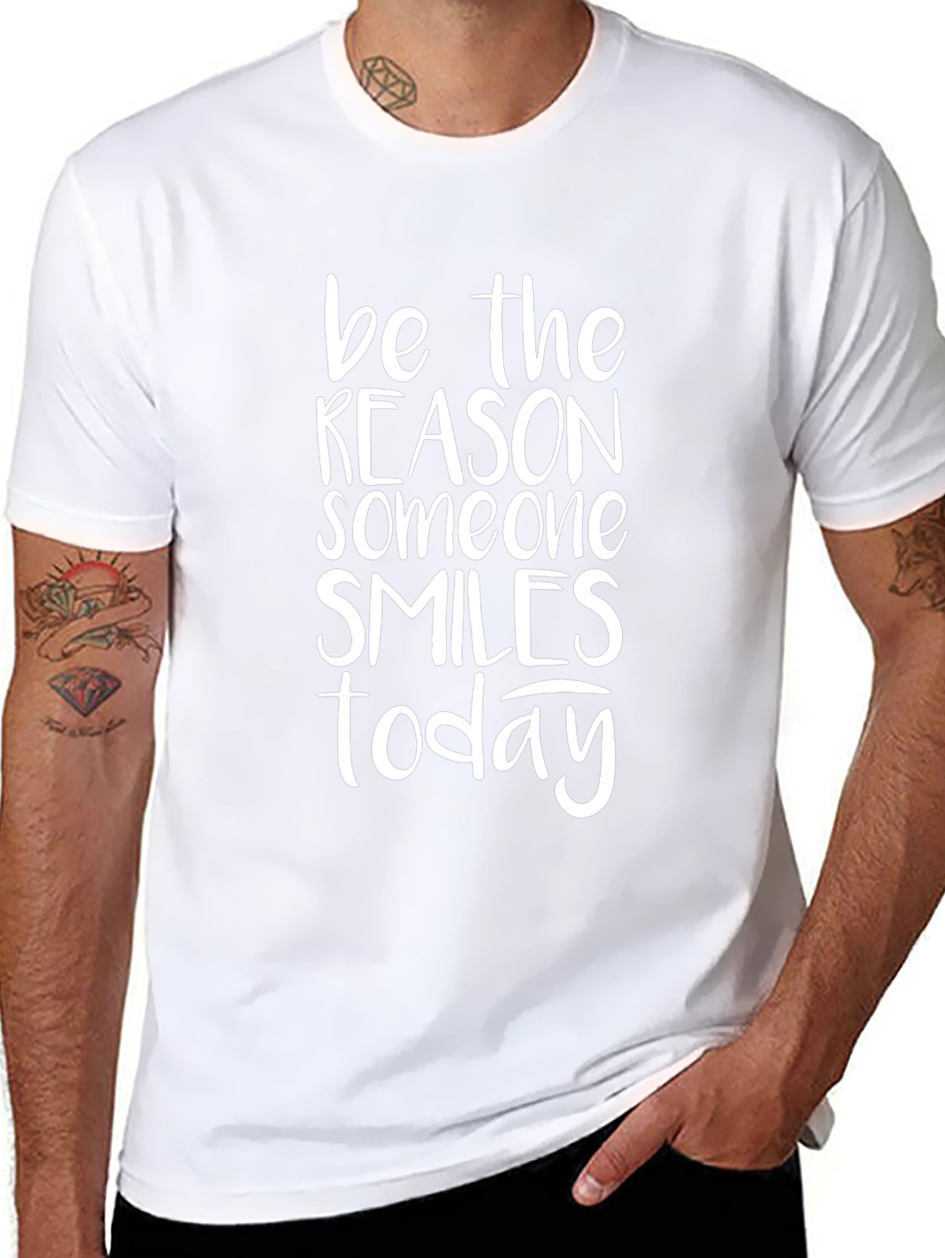 Inspirational Graphic Tee - Be the Reason Someone Smiles Today