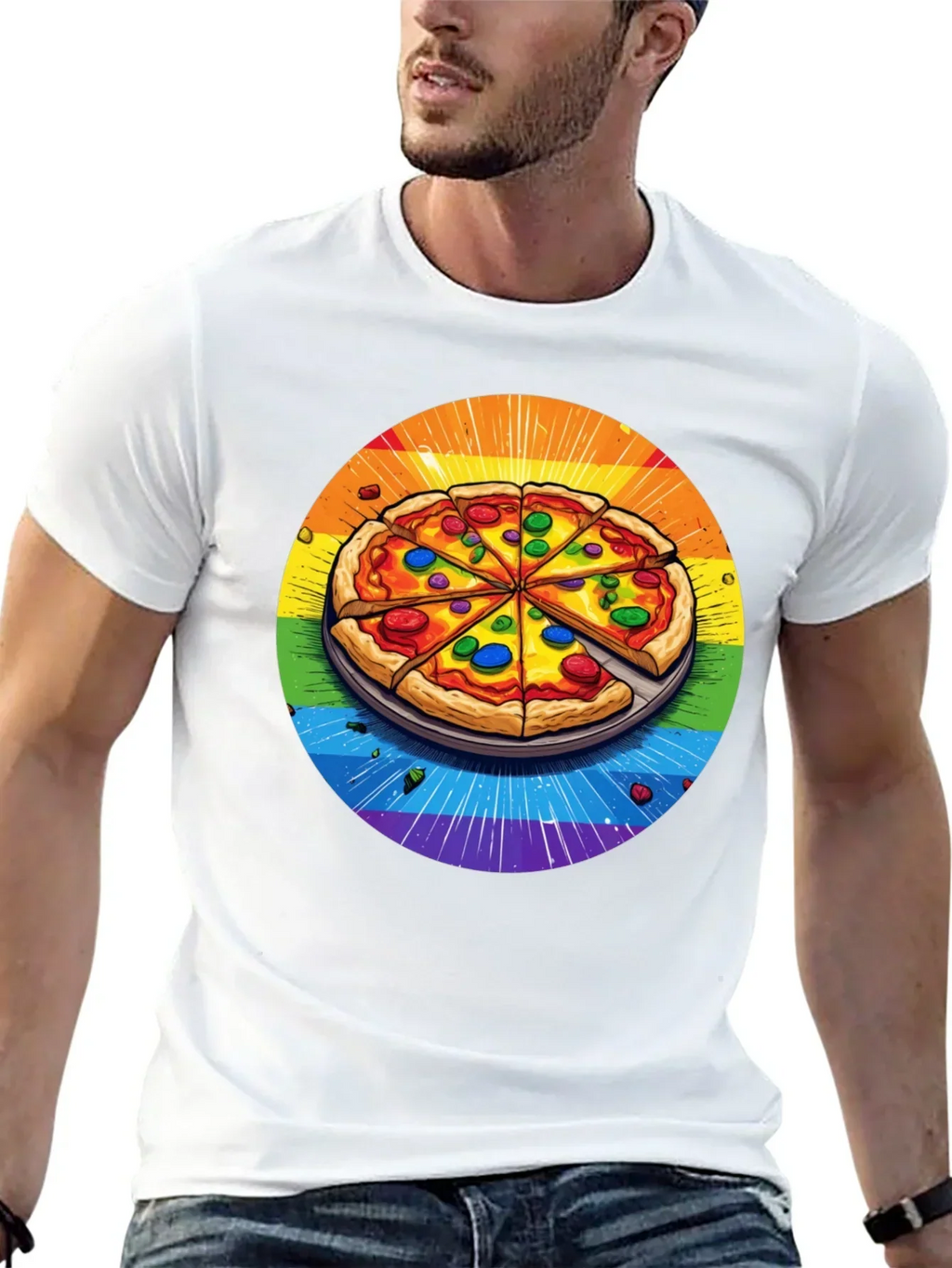 Rainbow Pizza T-Shirt