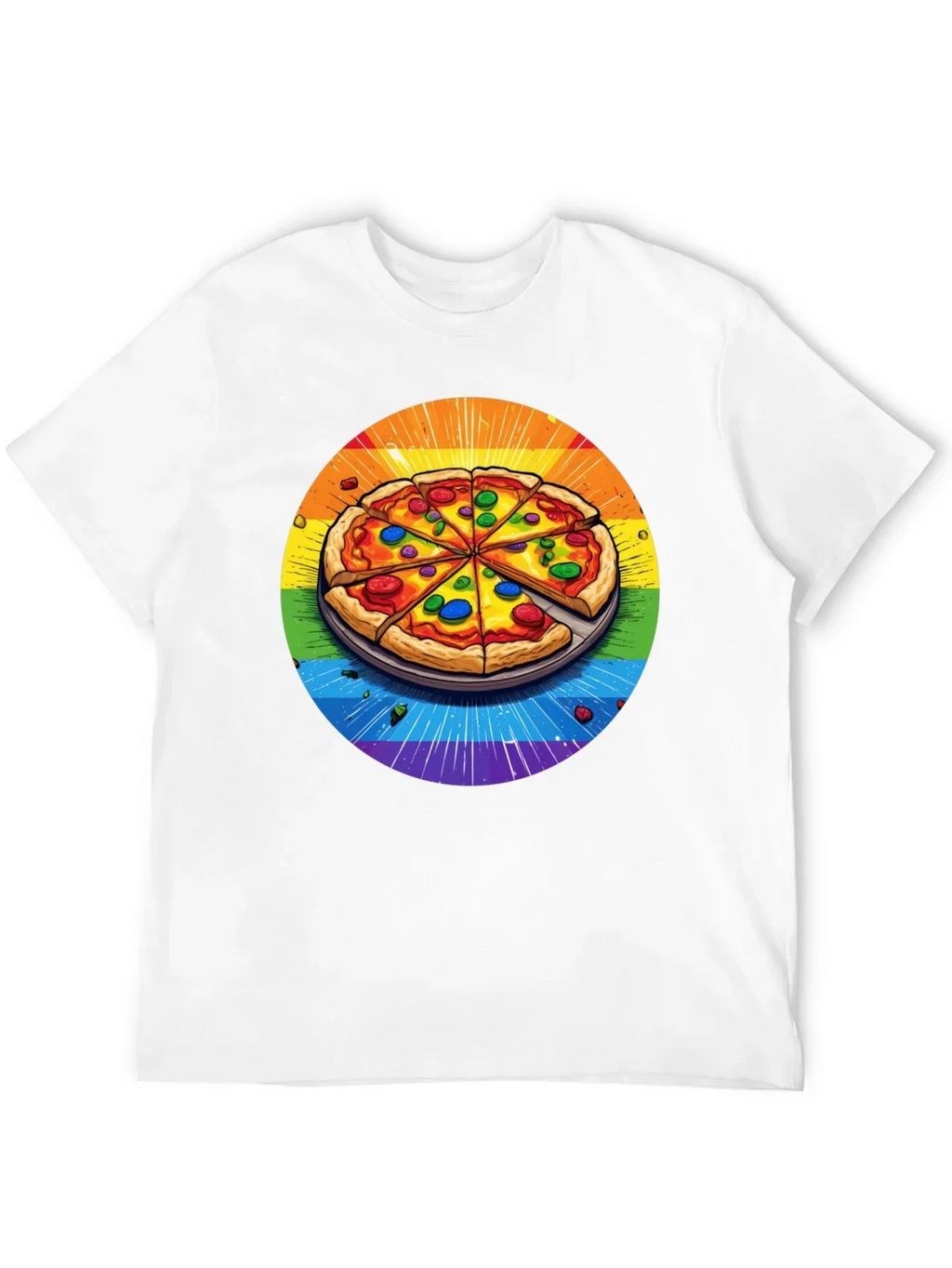 Rainbow Pizza T-Shirt