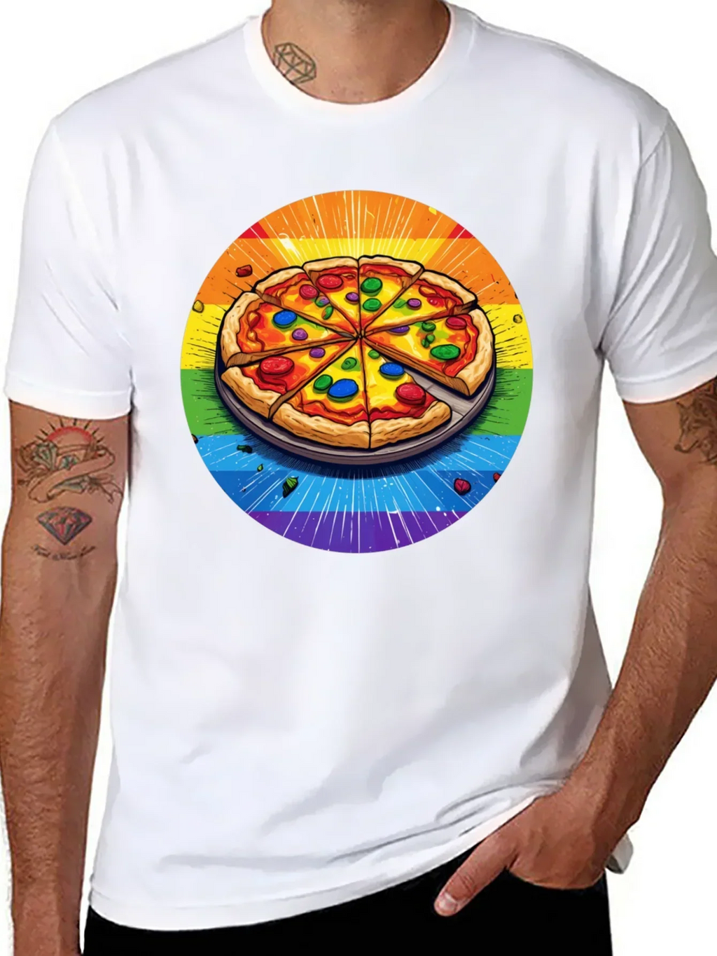 Rainbow Pizza T-Shirt
