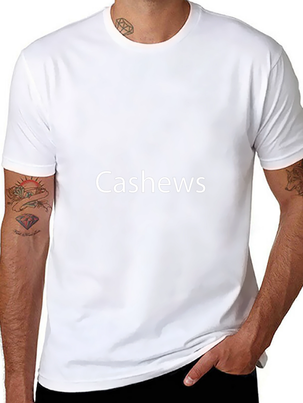 Cashews Graphic T-Shirt - Soft Cotton Blend Casual Style