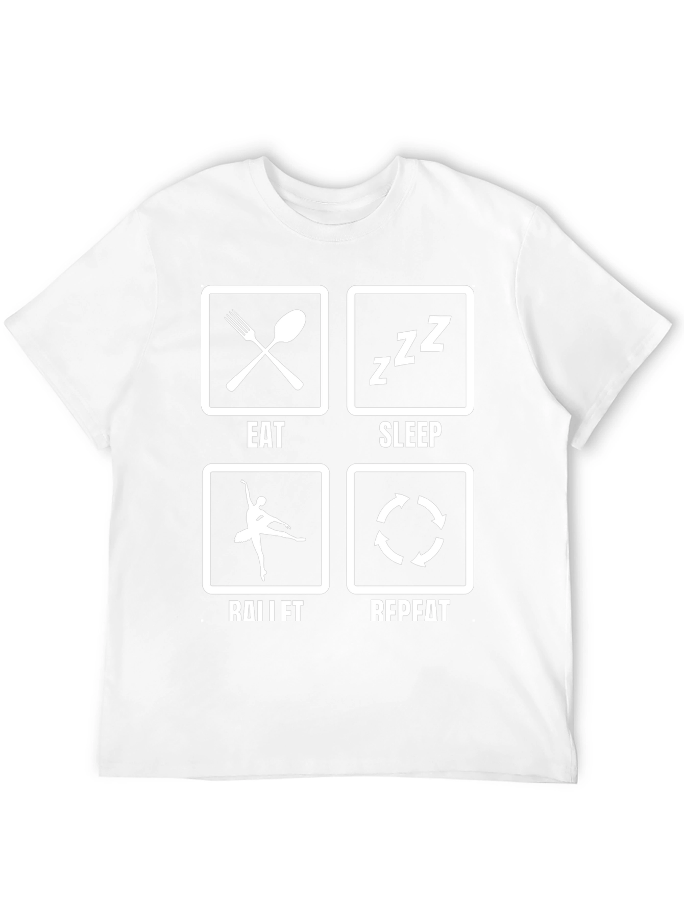 Eat Sleep Ballet Repeat Black T-Shirt