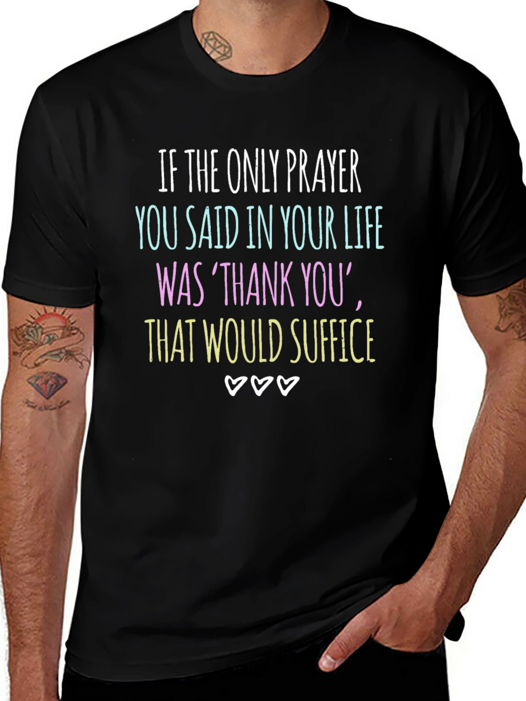 Gratitude Graphic Tee - Thank You Suffice