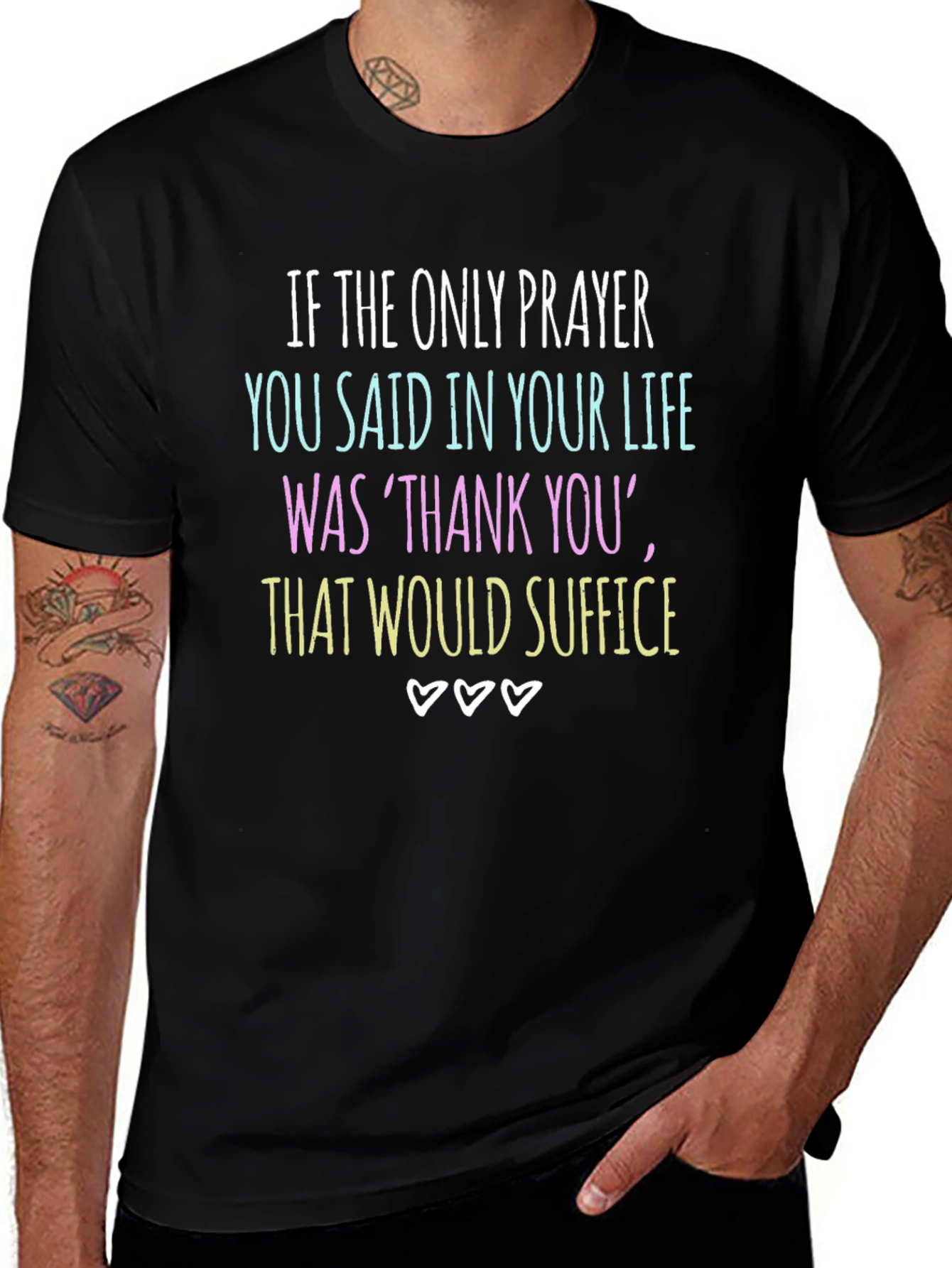 Gratitude Graphic Tee - Thank You Suffice