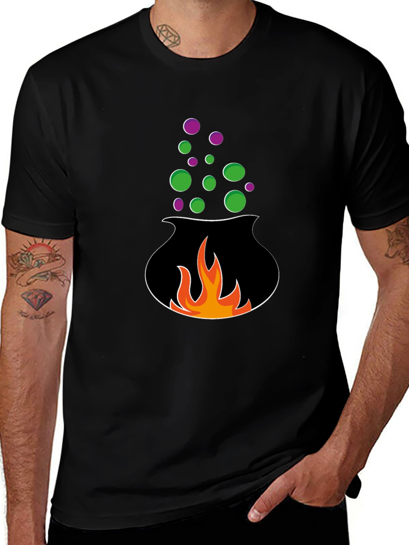 Halloween Cauldron Graphic Tee
