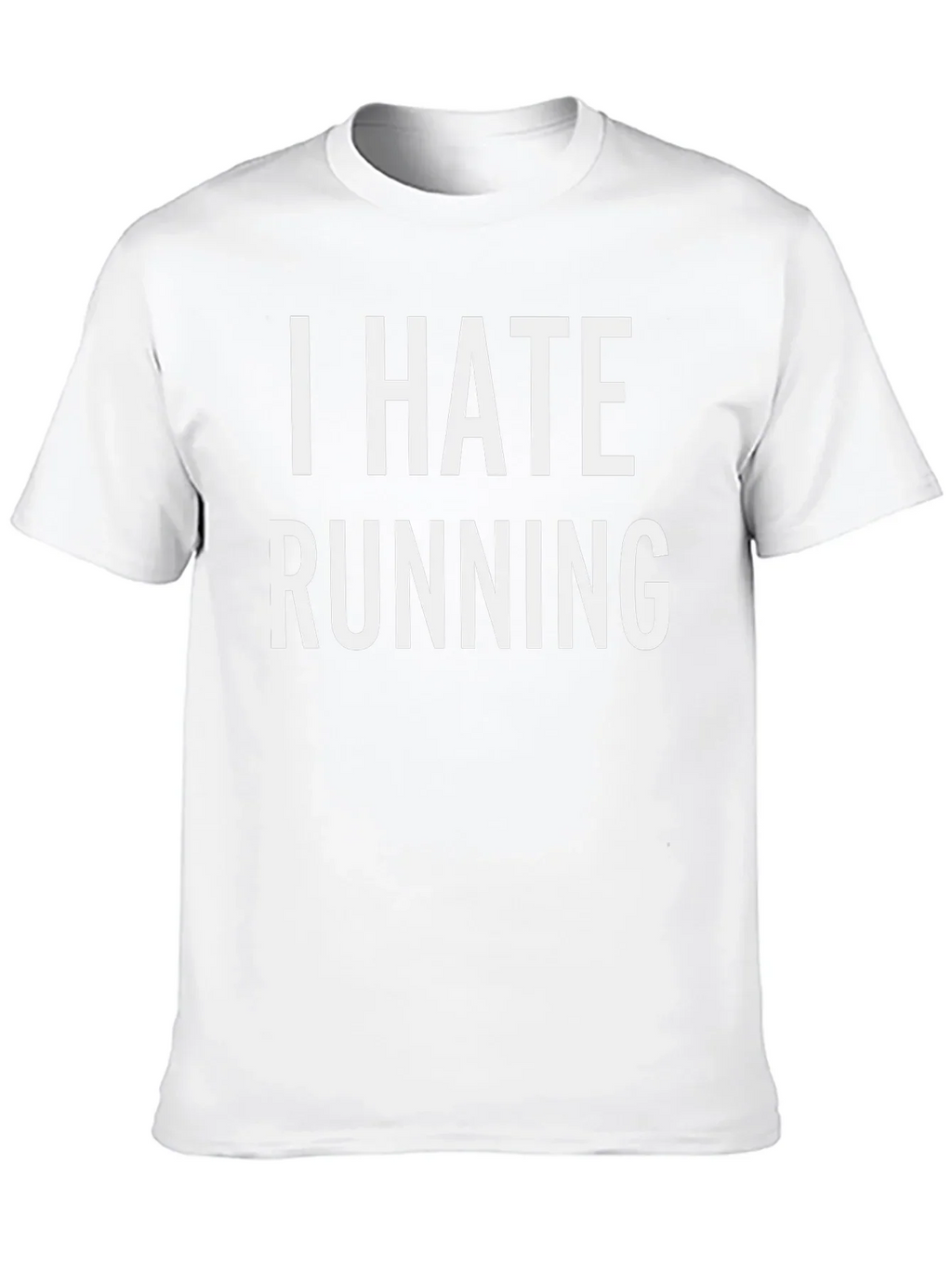 I Hate Running Black Graphic T-Shirt