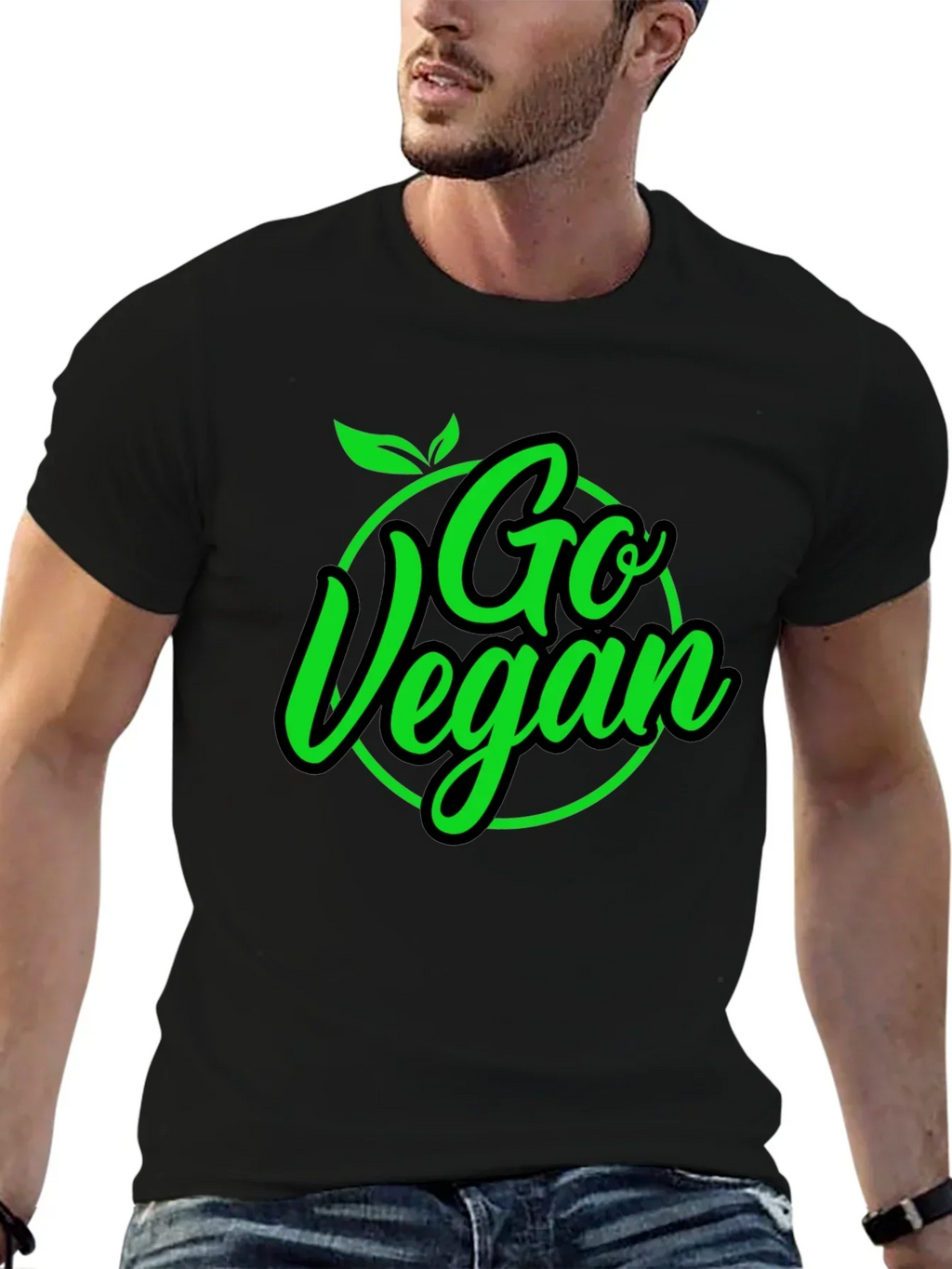 Go Vegan Black T-Shirt
