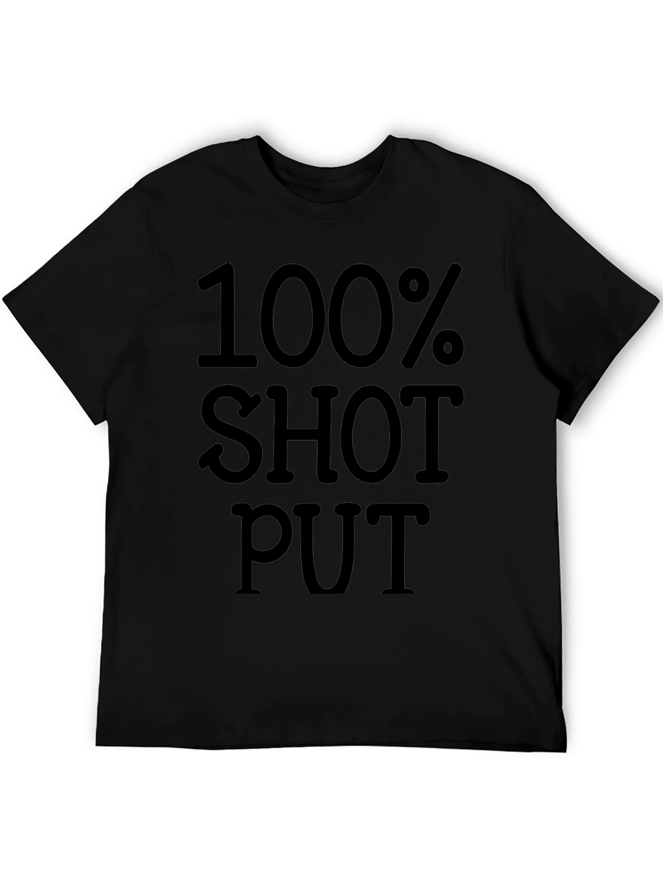 100% Shot Put Black Graphic Tee