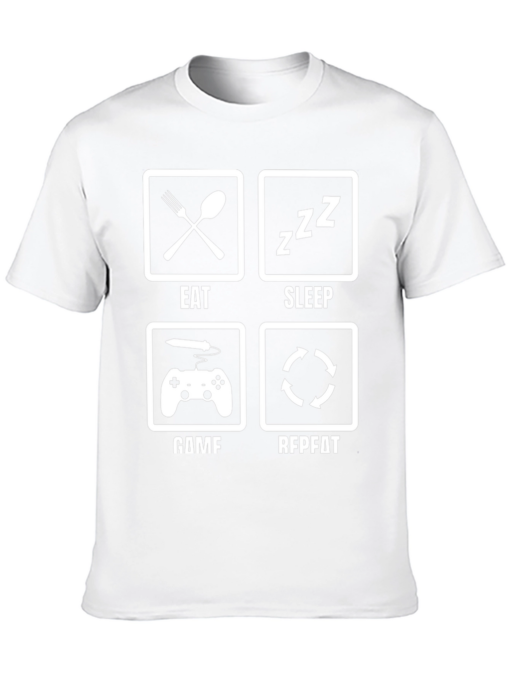 Eat Sleep Game Repeat T-Shirt Gamer Life